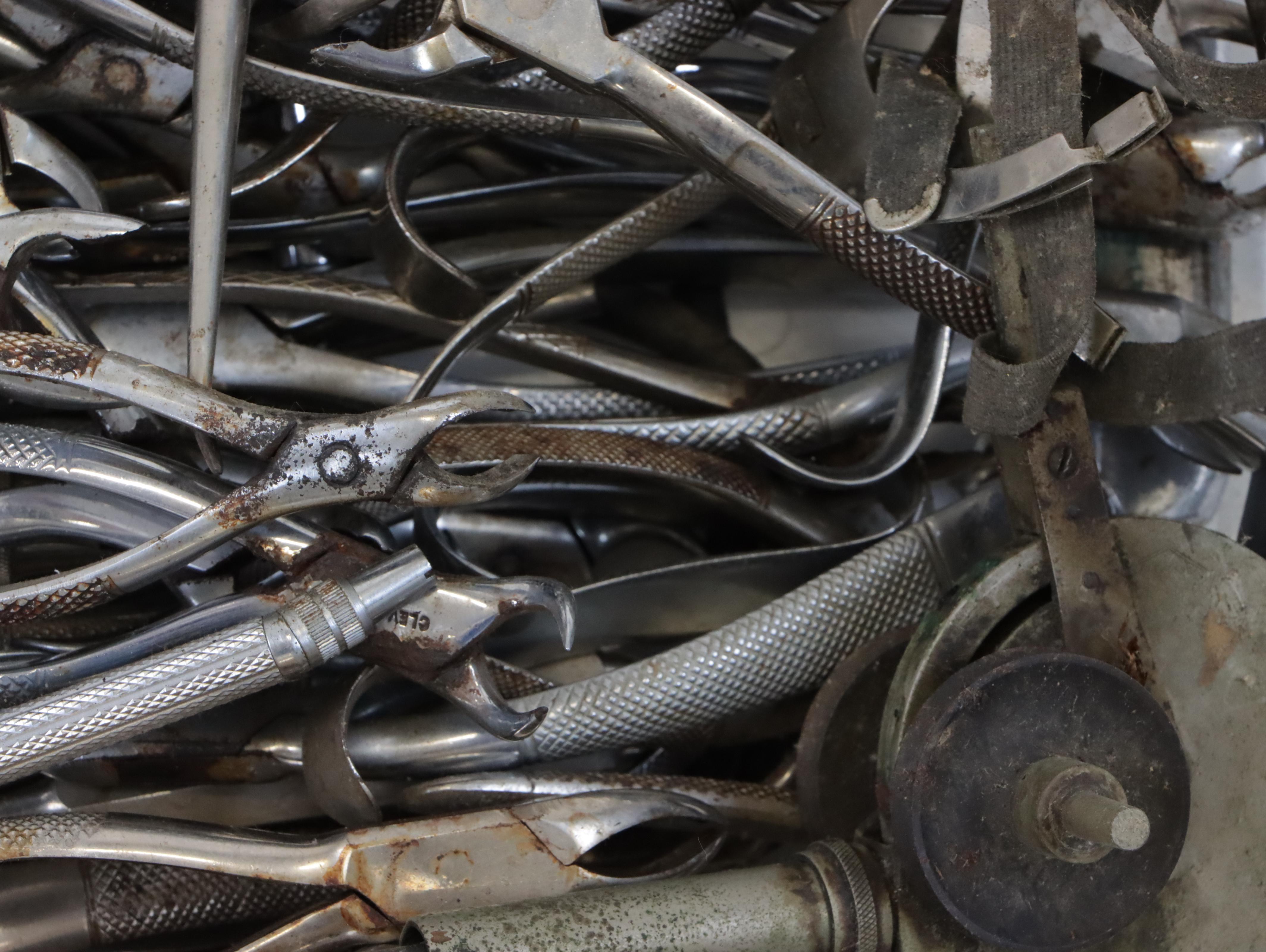 Clev-Dent Dentist's Foot-Operated Drill & Tools