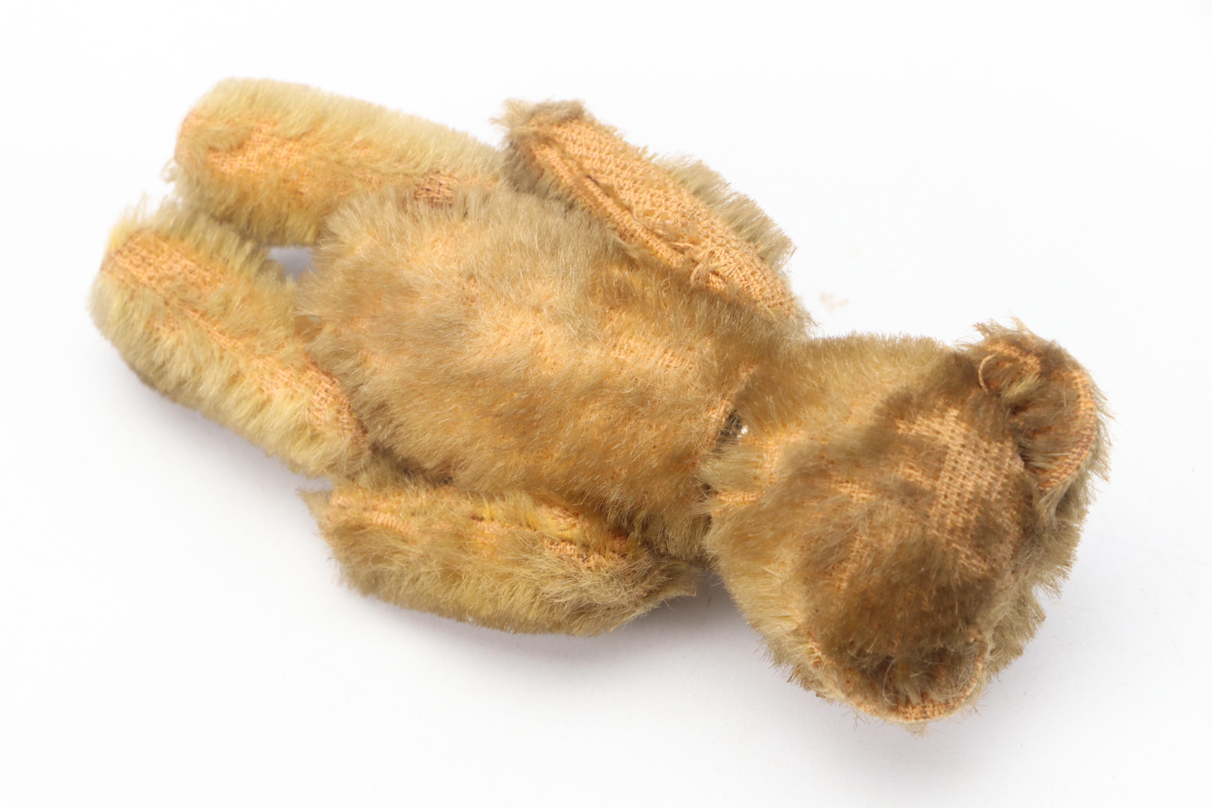 German Shuco Jointed Plush Bear Perfume Bottle