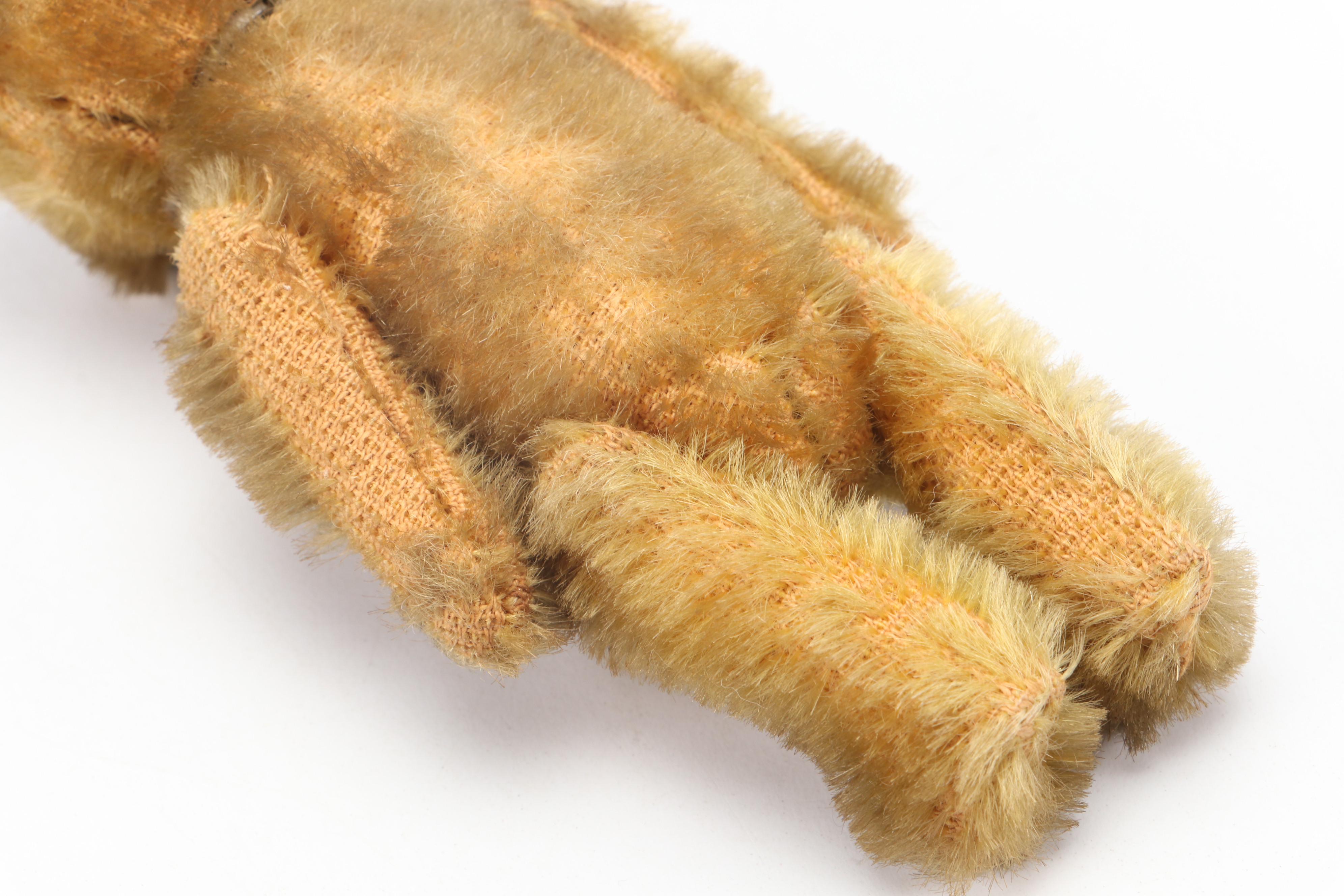 German Shuco Jointed Plush Bear Perfume Bottle