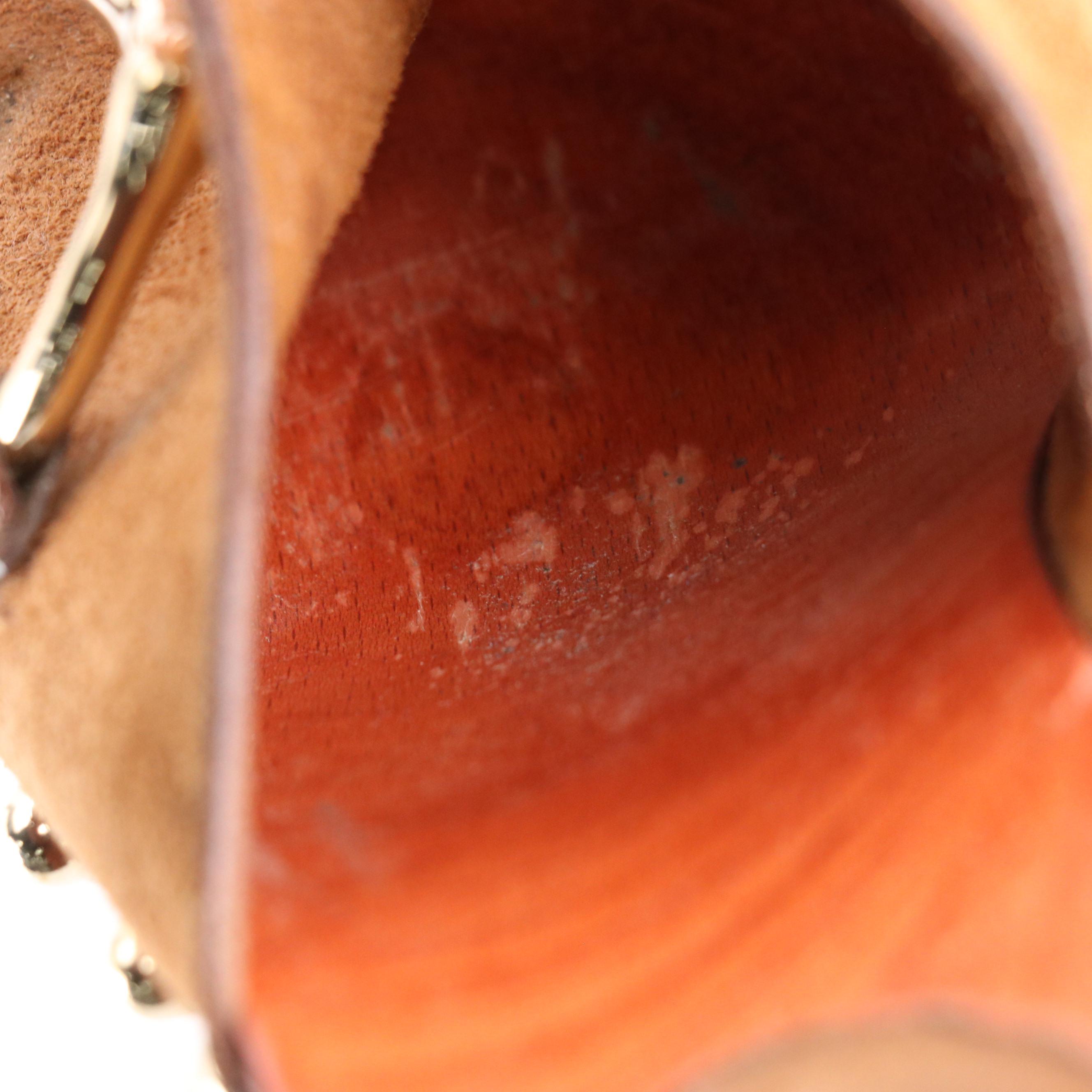 Gucci Brown Suede Icon Bit High-Heeled Wooden Platform Clogs