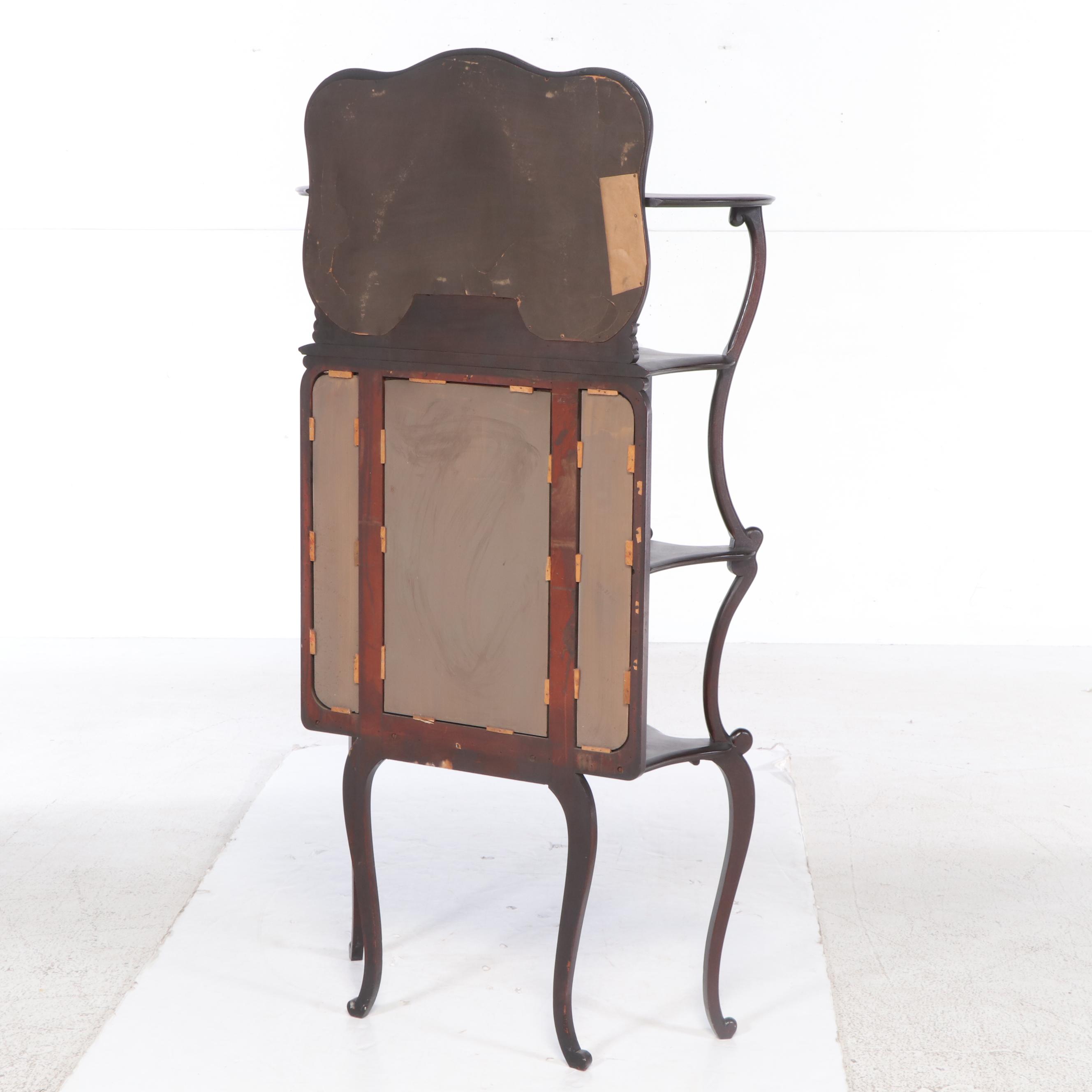 Rockford Frame & Fixture Co. Art Nouveau Mahogany Étagère, Early 20th Century