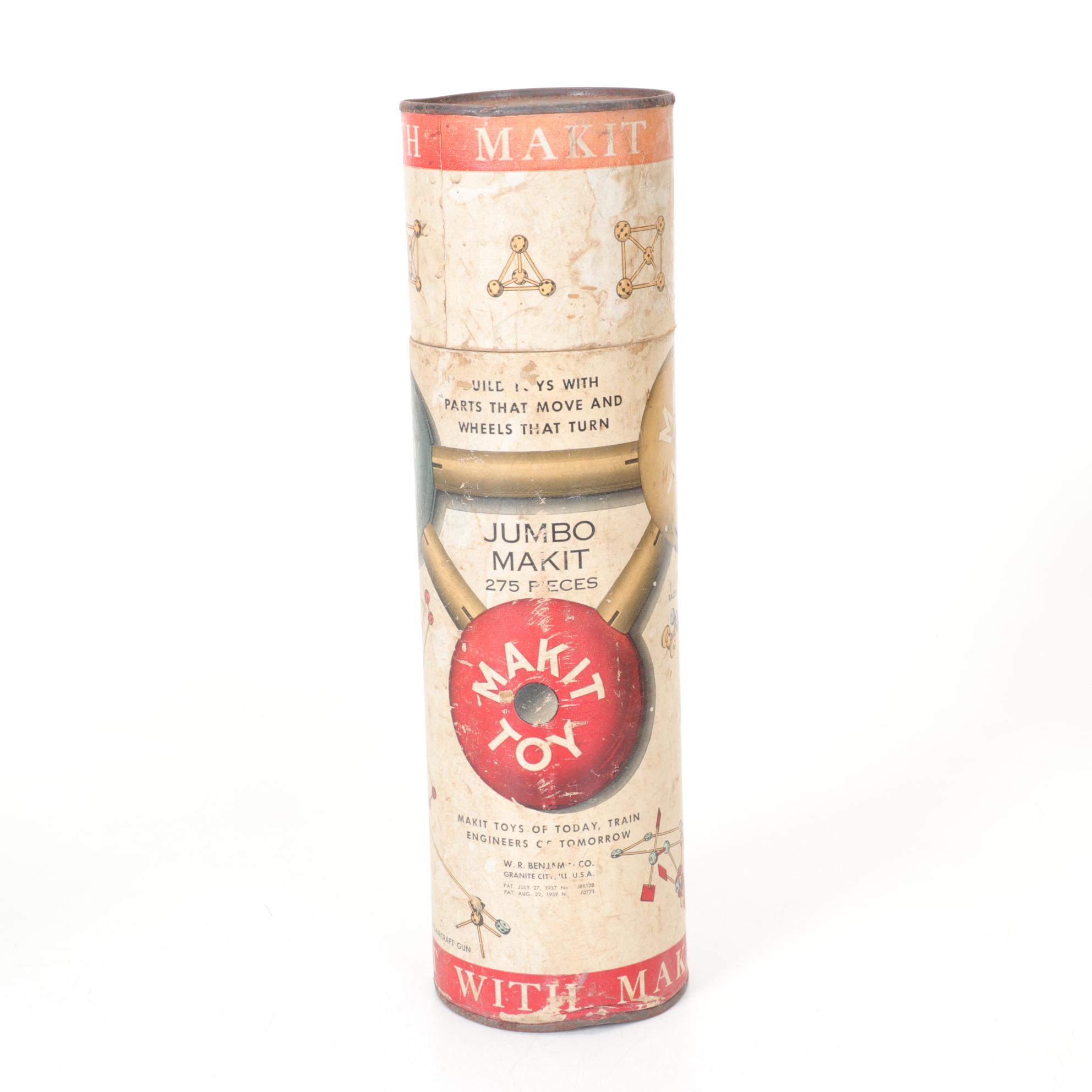 Makit Toy, Pixie "Build A Toy" and Tinkertoy Building Sets