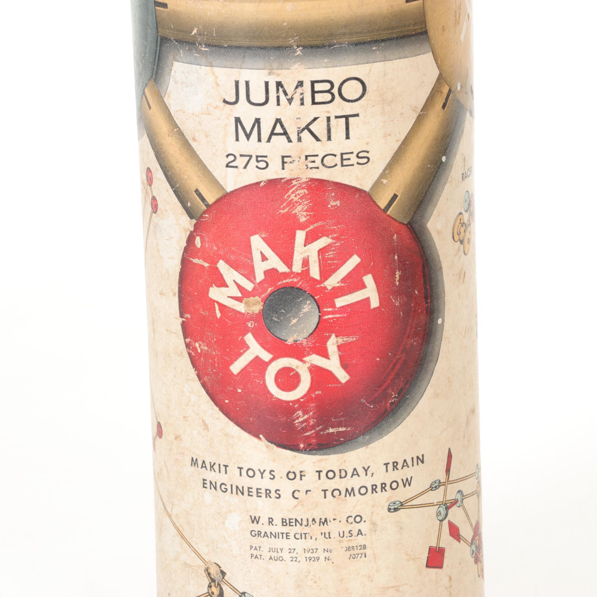 Makit Toy, Pixie "Build A Toy" and Tinkertoy Building Sets