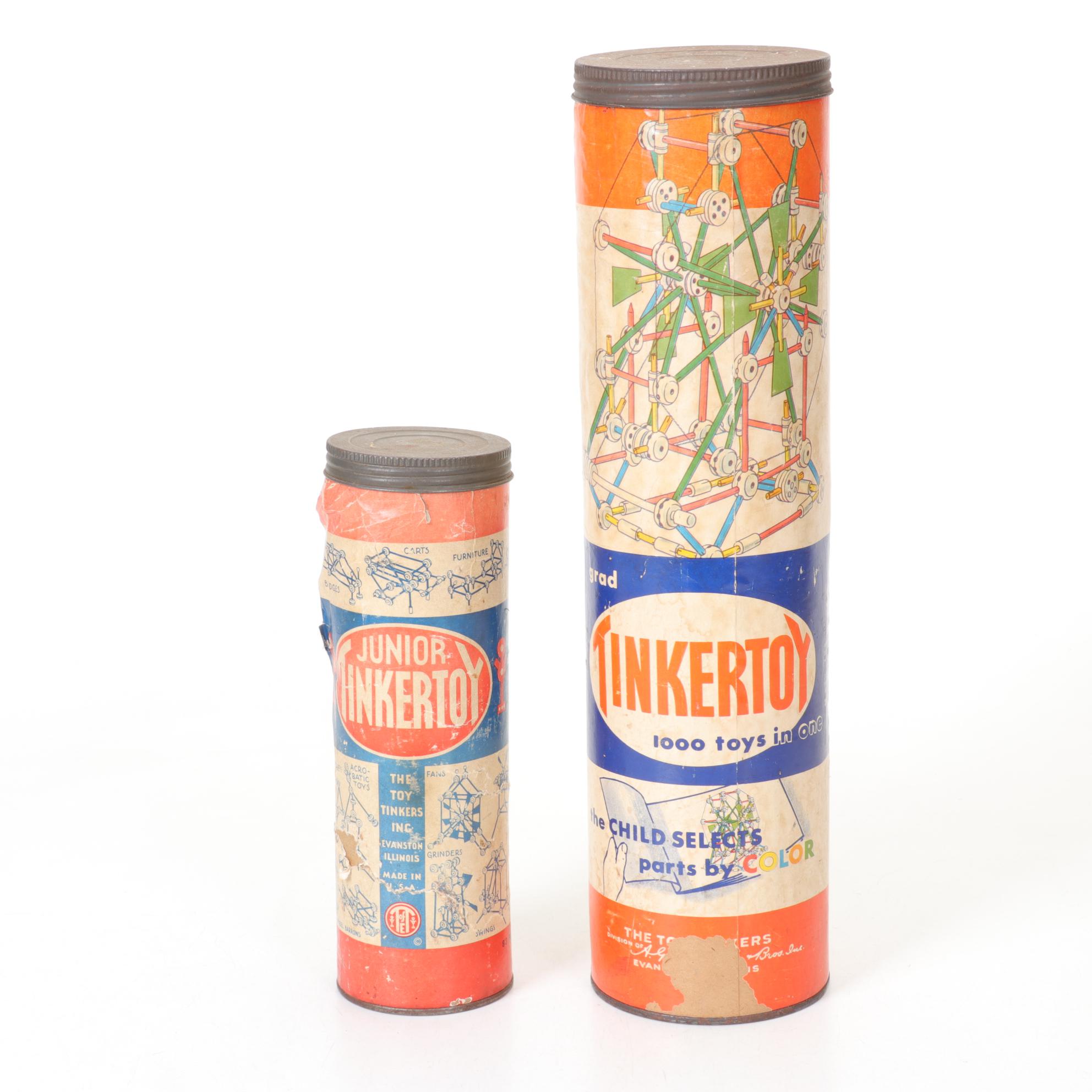 Makit Toy, Pixie "Build A Toy" and Tinkertoy Building Sets