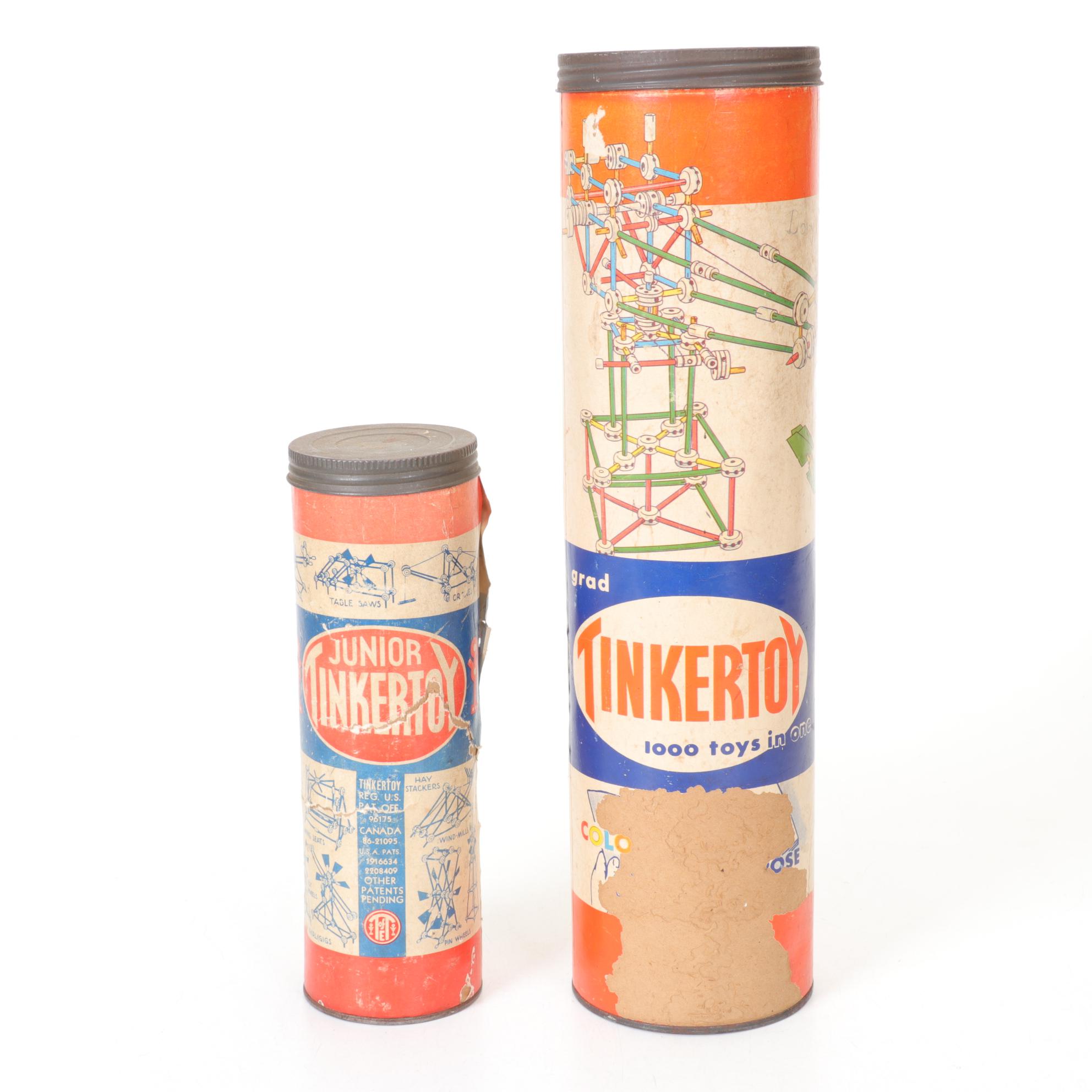 Makit Toy, Pixie "Build A Toy" and Tinkertoy Building Sets