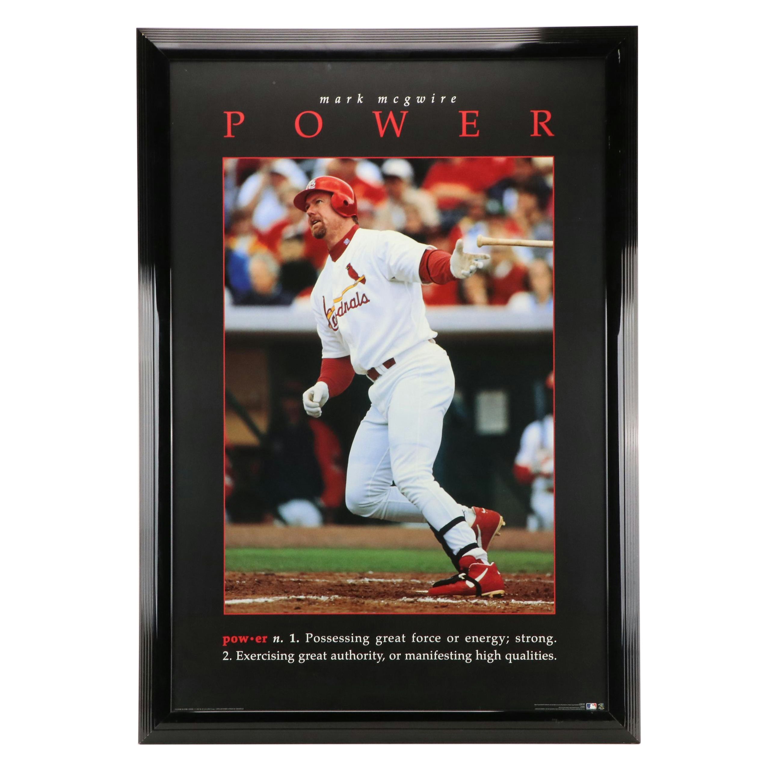 Framed Mark McGwire St. Louis Cardinals "Power" Giclée