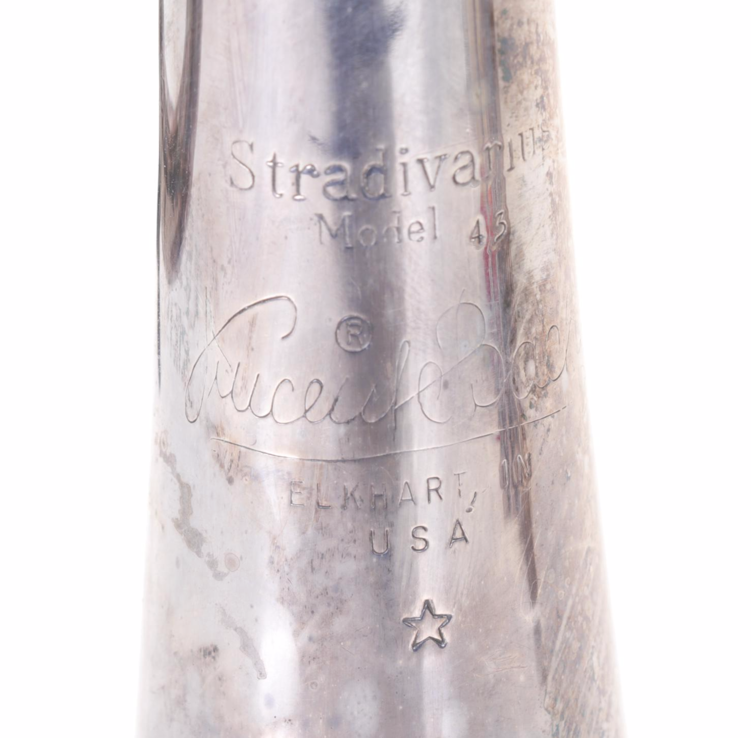 Vincent Bach Stradivarius Bb Model 43 Silver Plate Trumpet with Accessories