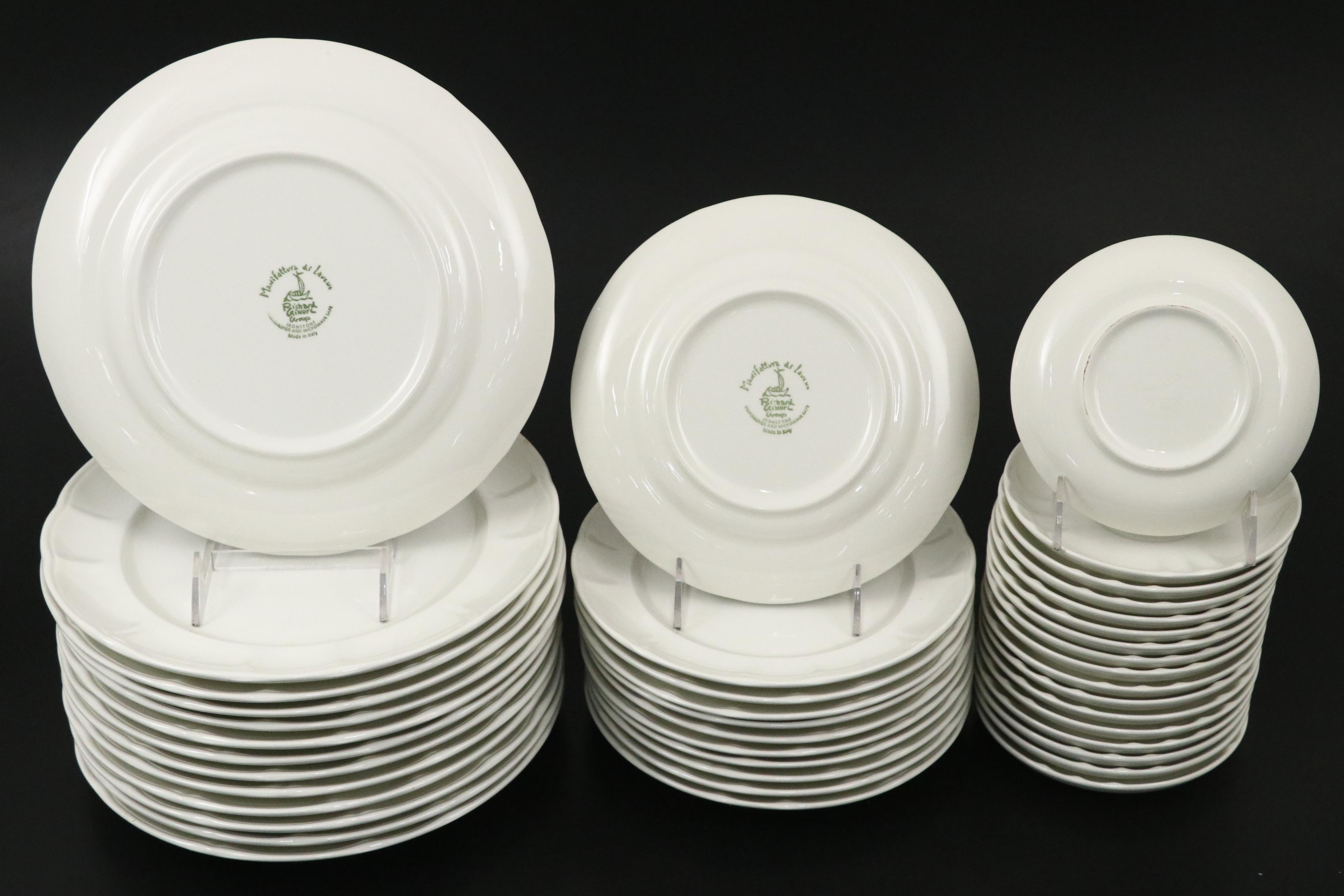 Richard Ginori "Vecchia Milano" White Ceramic Dinnerware