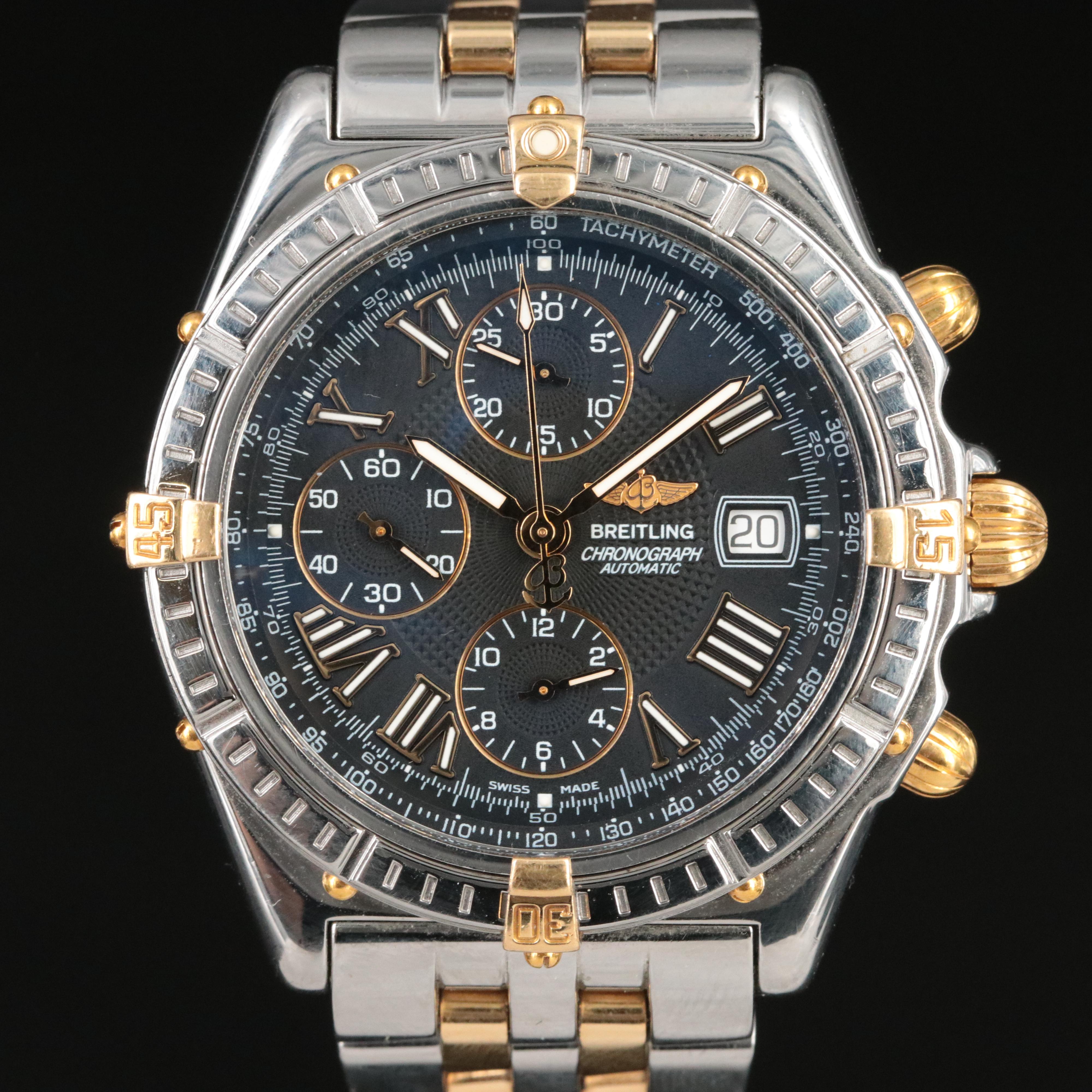 Breitling Crosswind Chronograph Steel and Gold Automatic Watch