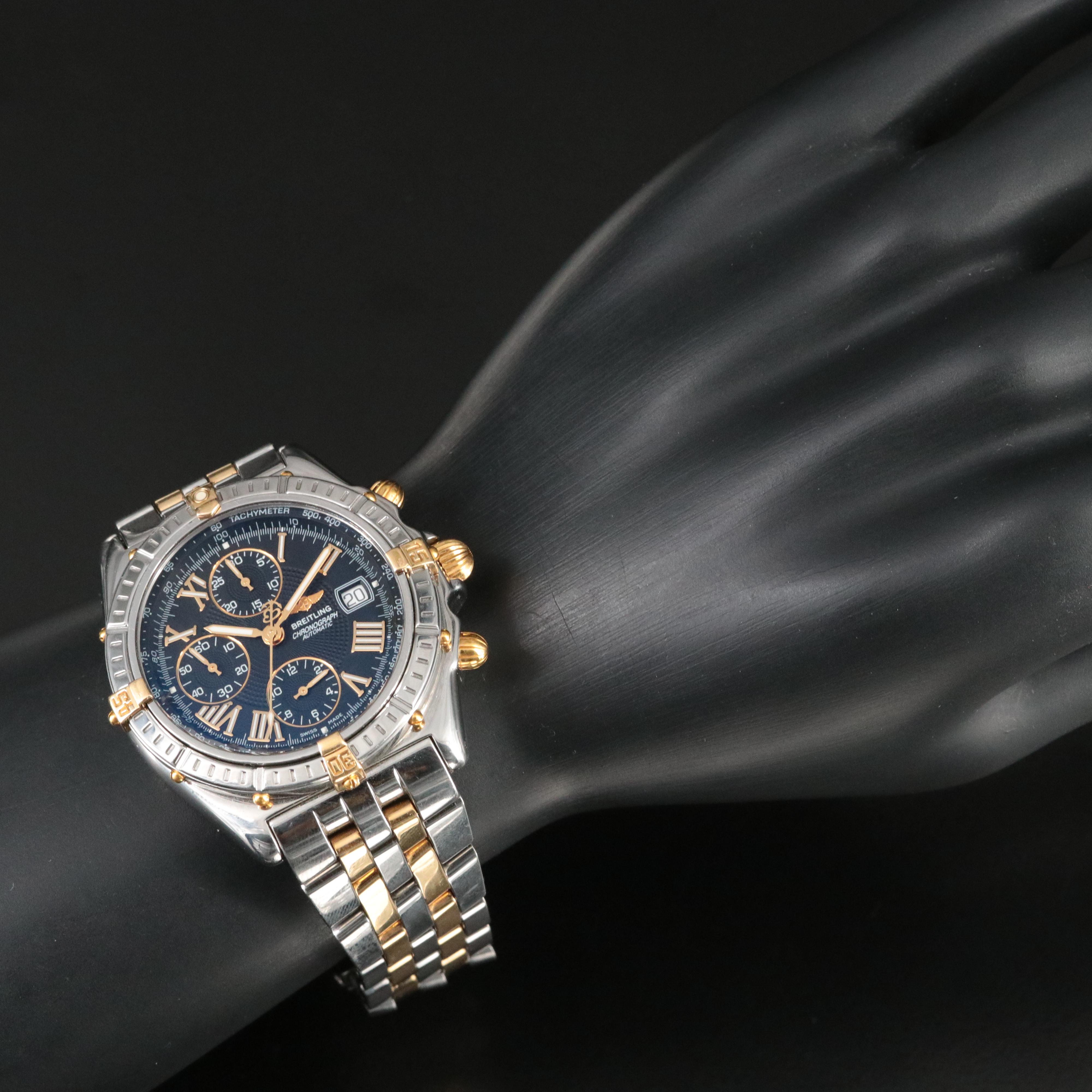 Breitling Crosswind Chronograph Steel and Gold Automatic Watch