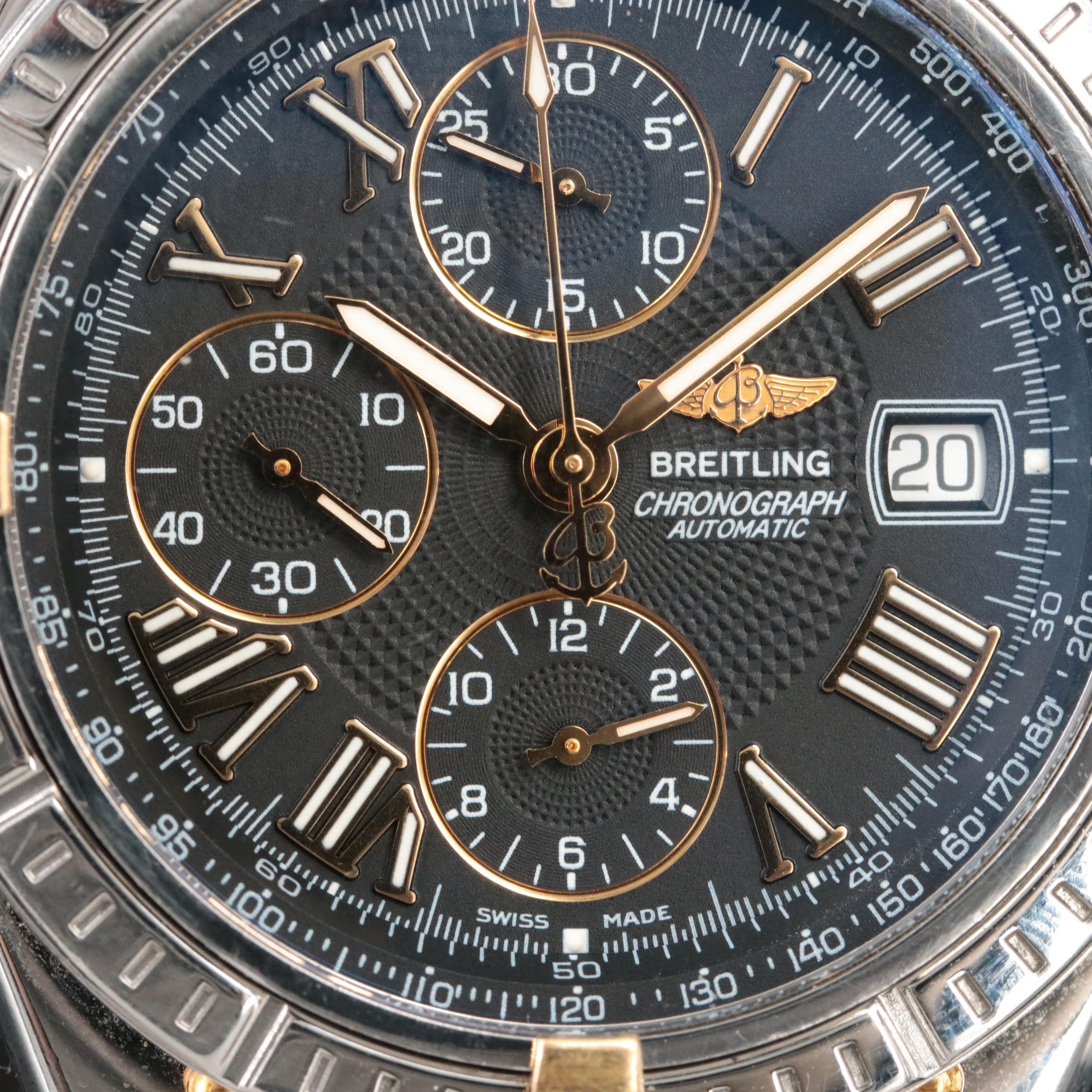 Breitling Crosswind Chronograph Steel and Gold Automatic Watch