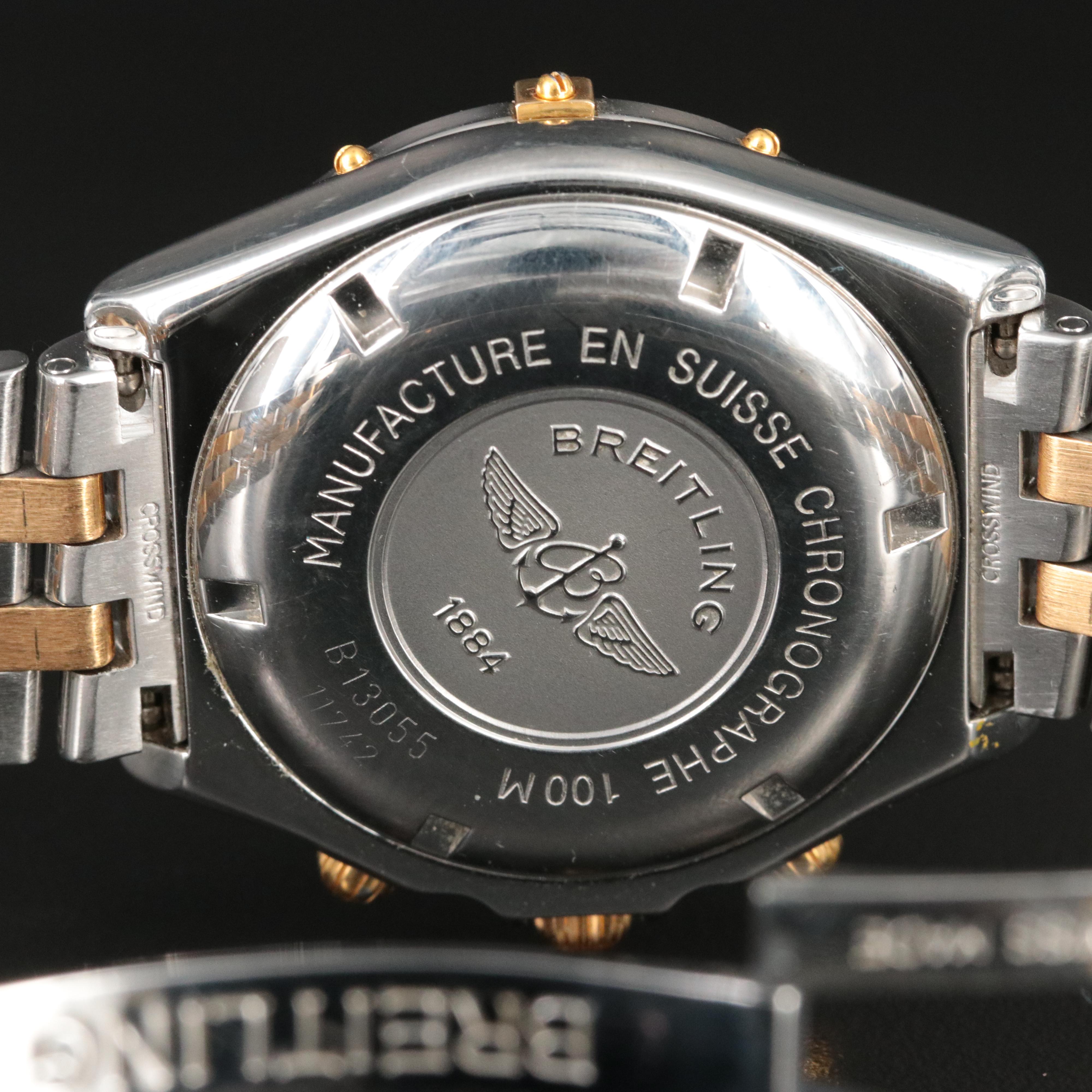 Breitling Crosswind Chronograph Steel and Gold Automatic Watch