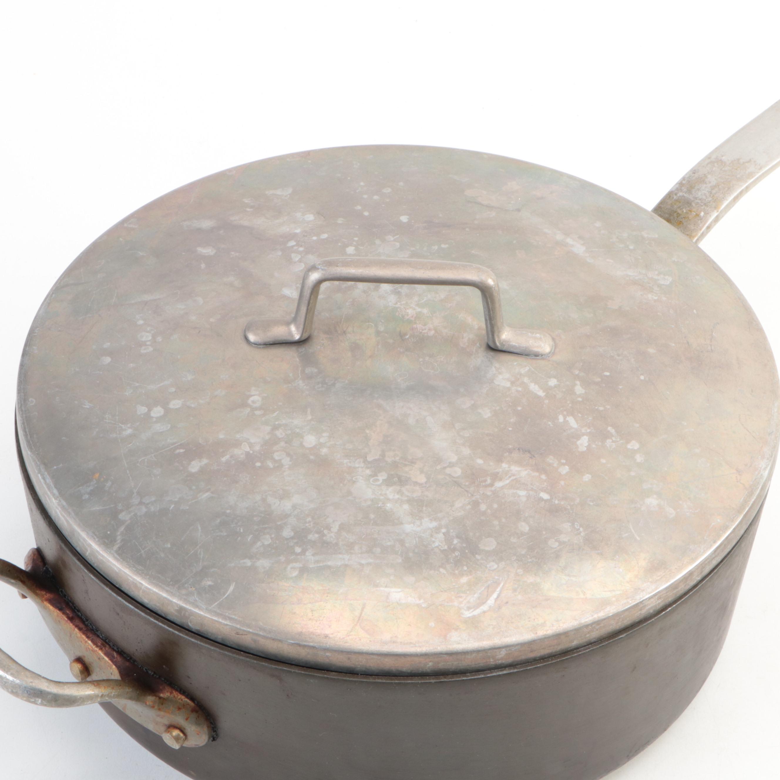 Magnalite Aluminum Skillet with Other Metal and Stoneware Cookware