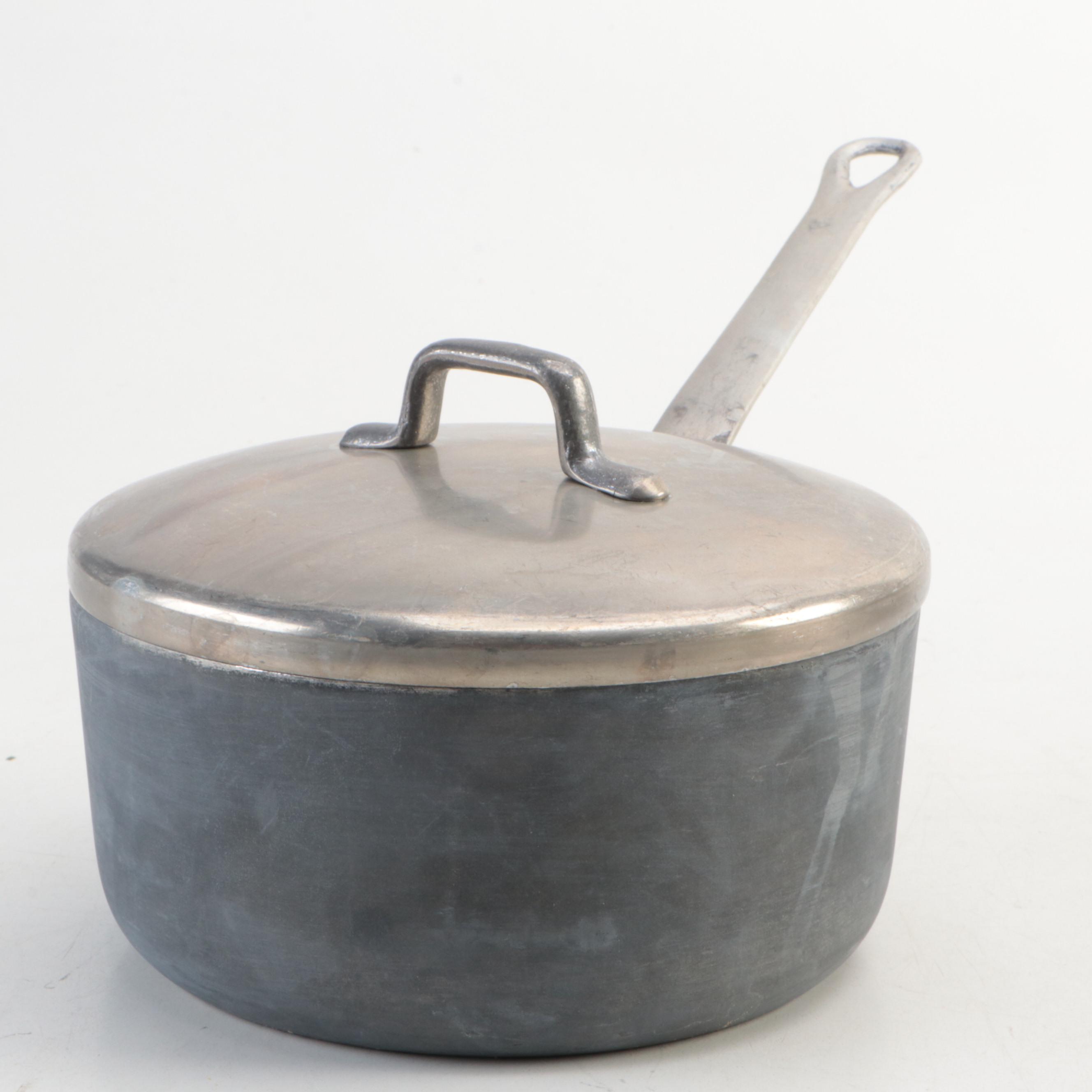 Magnalite Aluminum Skillet with Other Metal and Stoneware Cookware