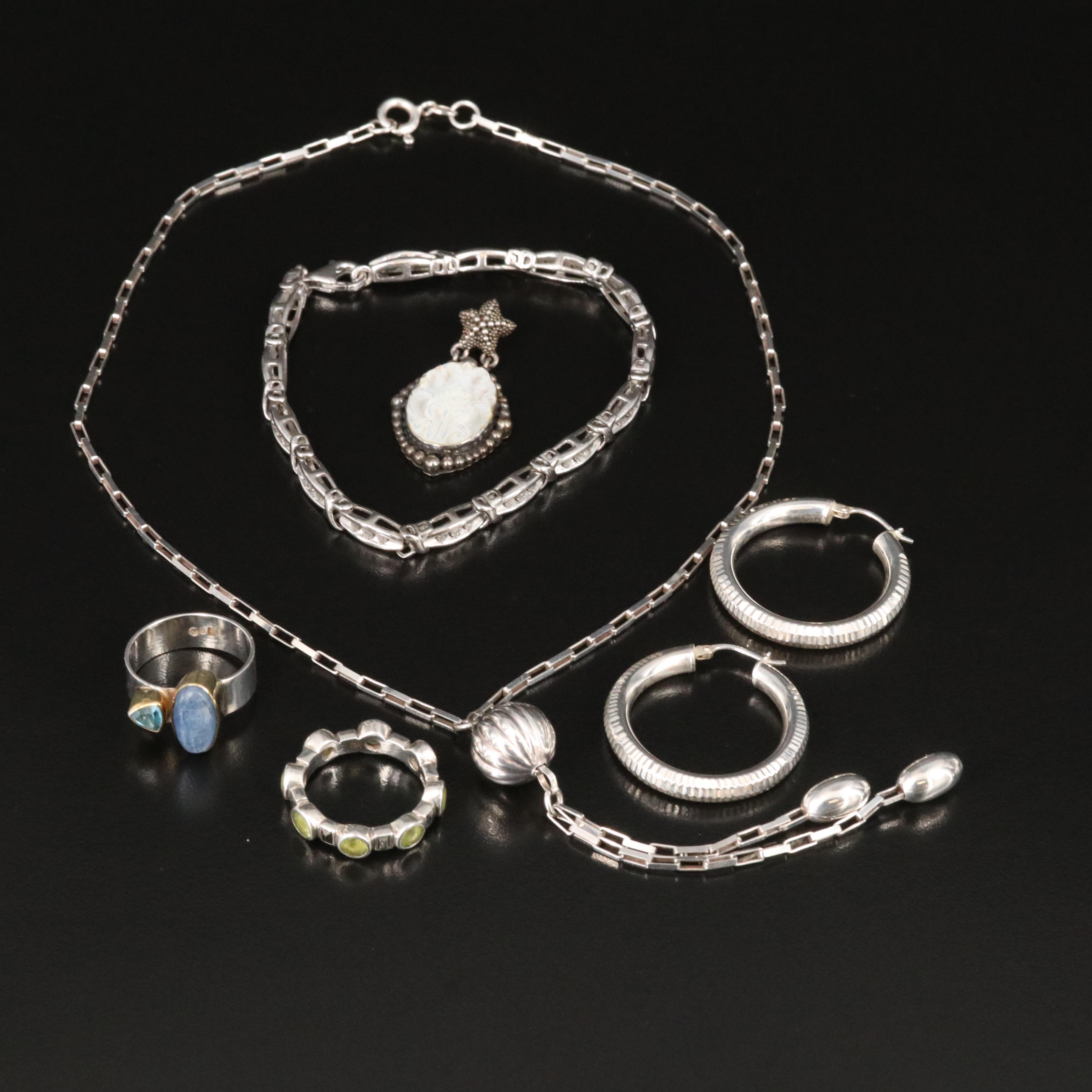 Sterling Jewelry Collection Including Lori Bonn, Kyanite and Blue Topaz