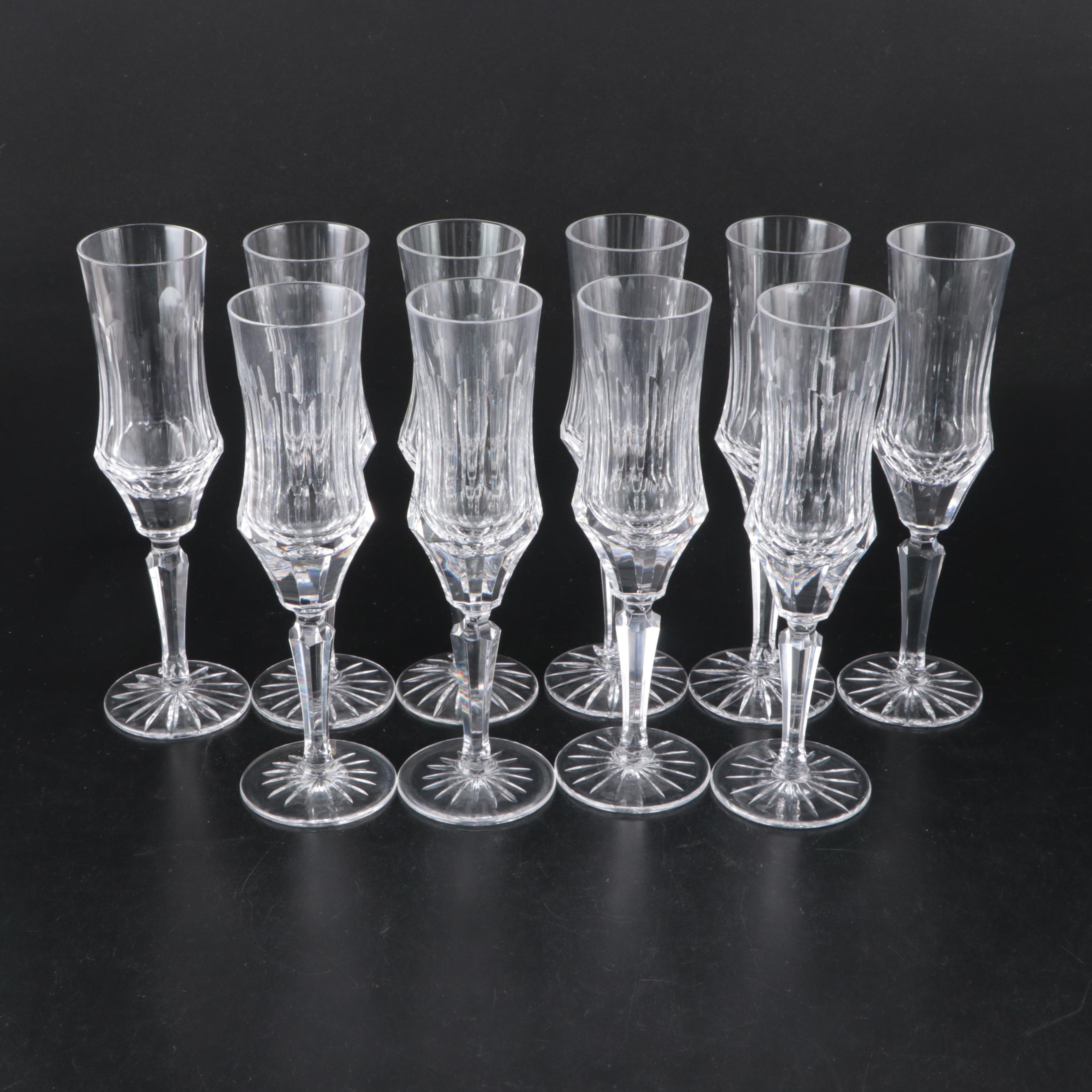 Galway "Old Galway" Crystal Stemware and Pitcher, Late 20th Century