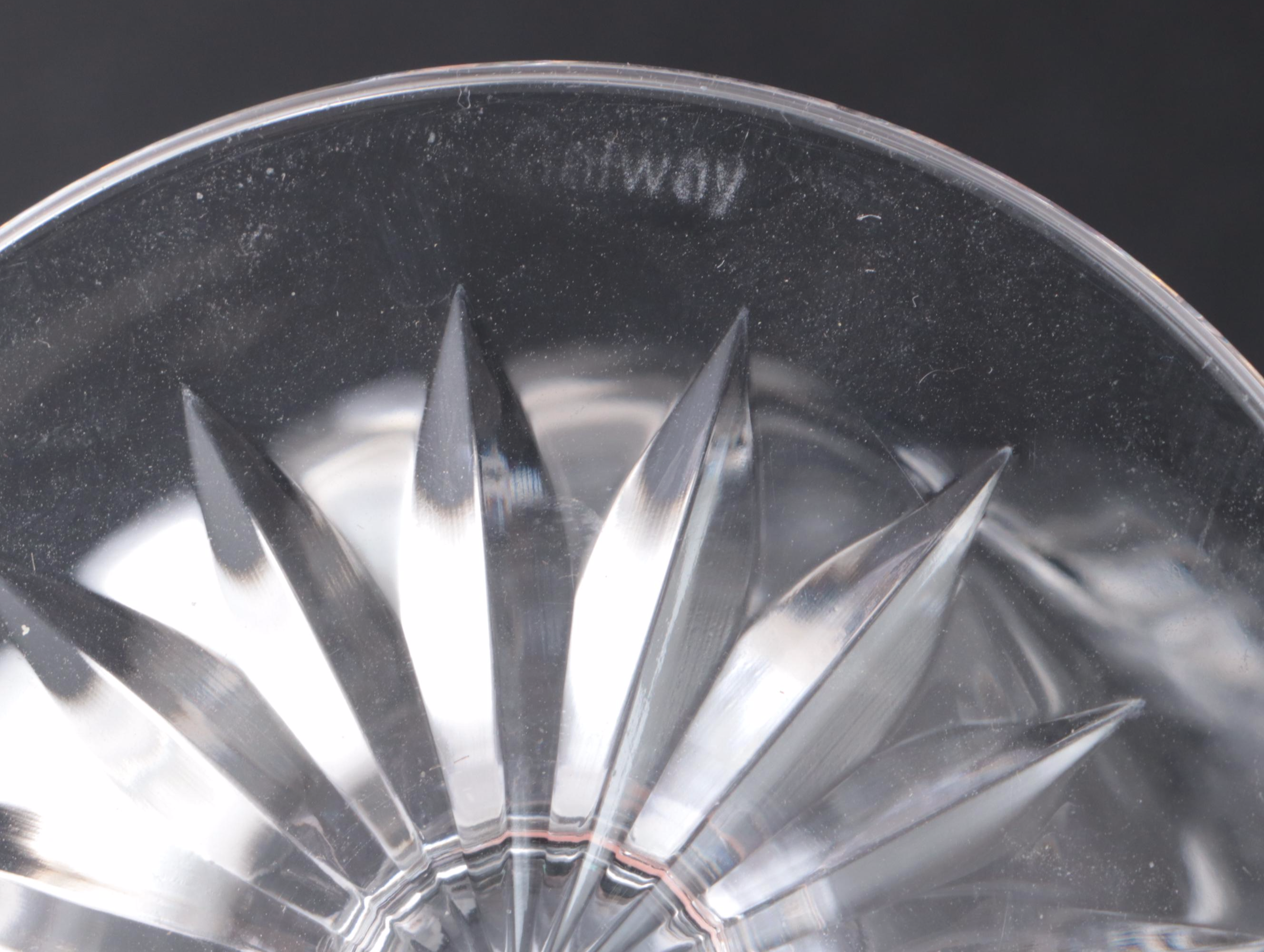 Galway "Old Galway" Crystal Stemware and Pitcher, Late 20th Century