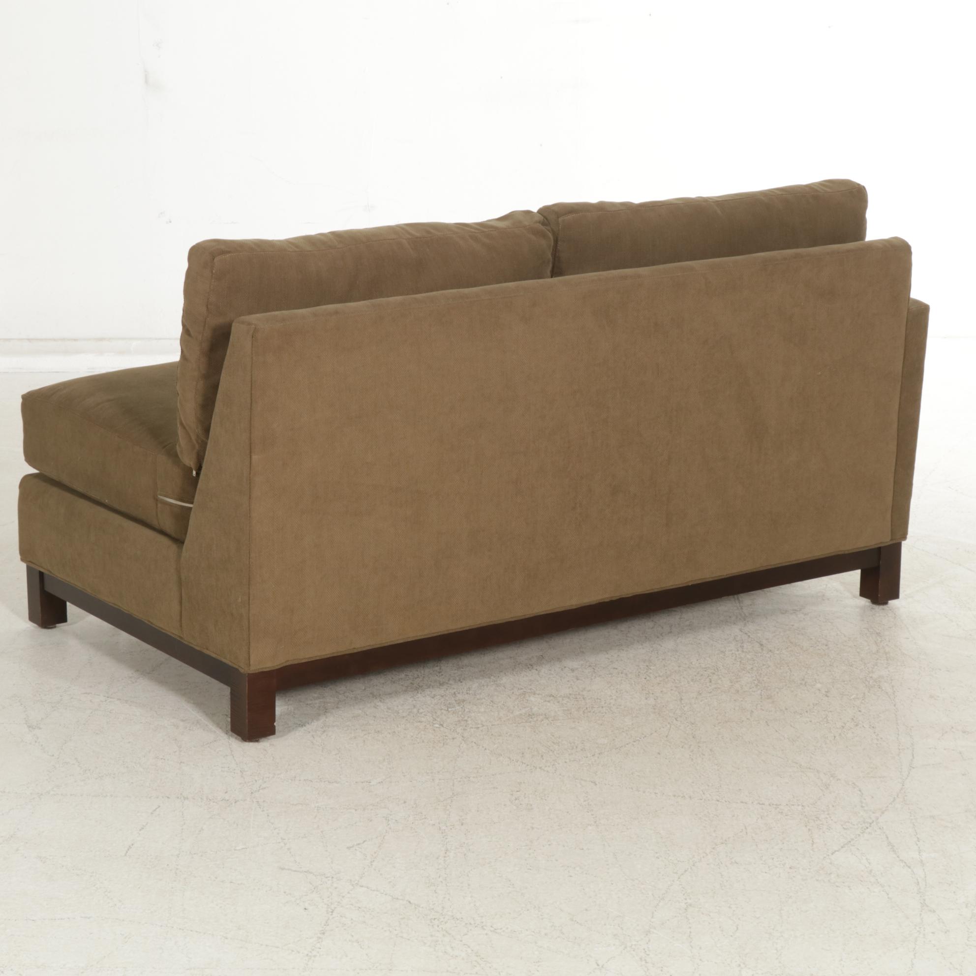 Rowe Furniture Sectional Sofa with Herringbone Upholstery, 21srt Century