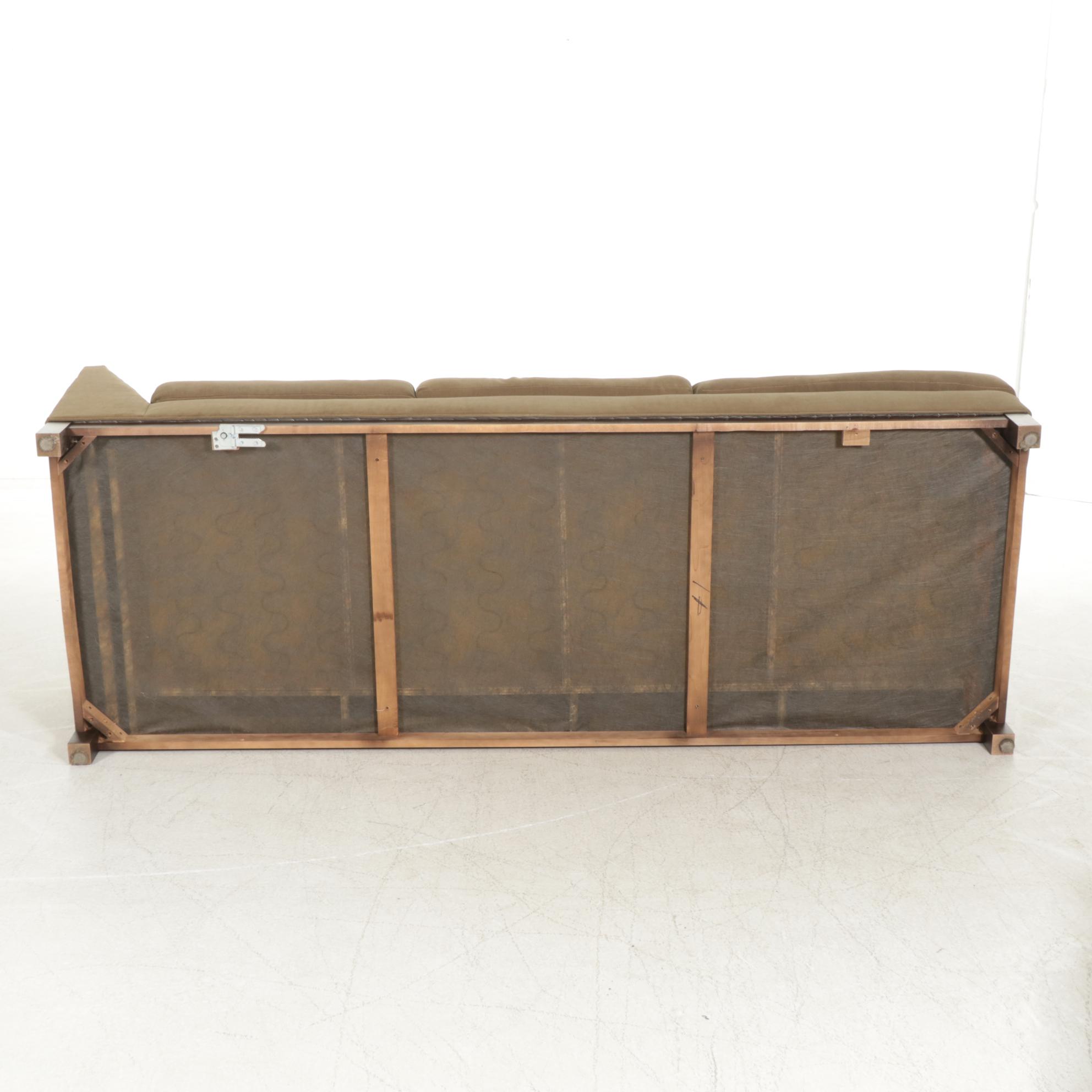 Rowe Furniture Sectional Sofa with Herringbone Upholstery, 21srt Century