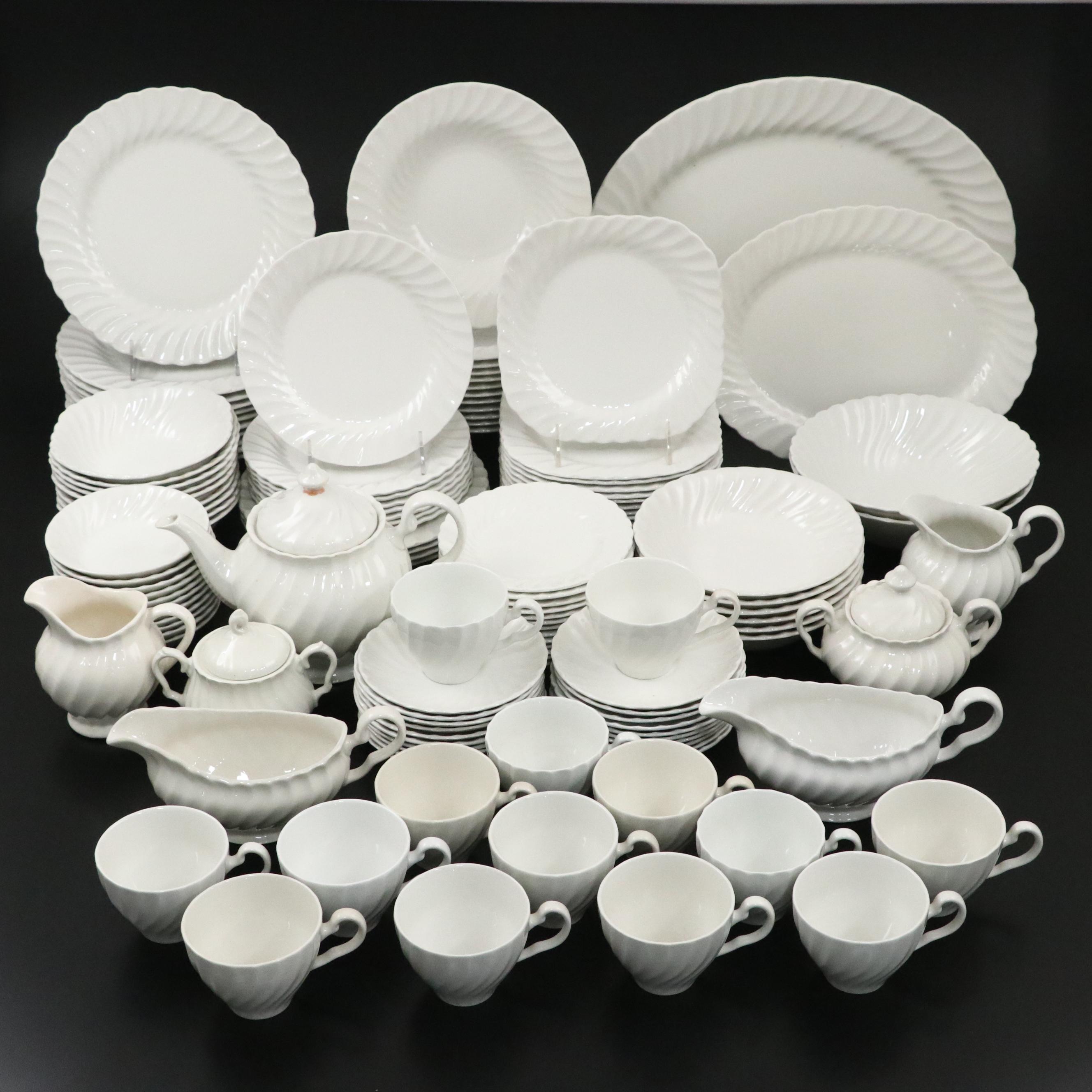 Johnson Brothers "Regency" White Ironstone Dinnerware