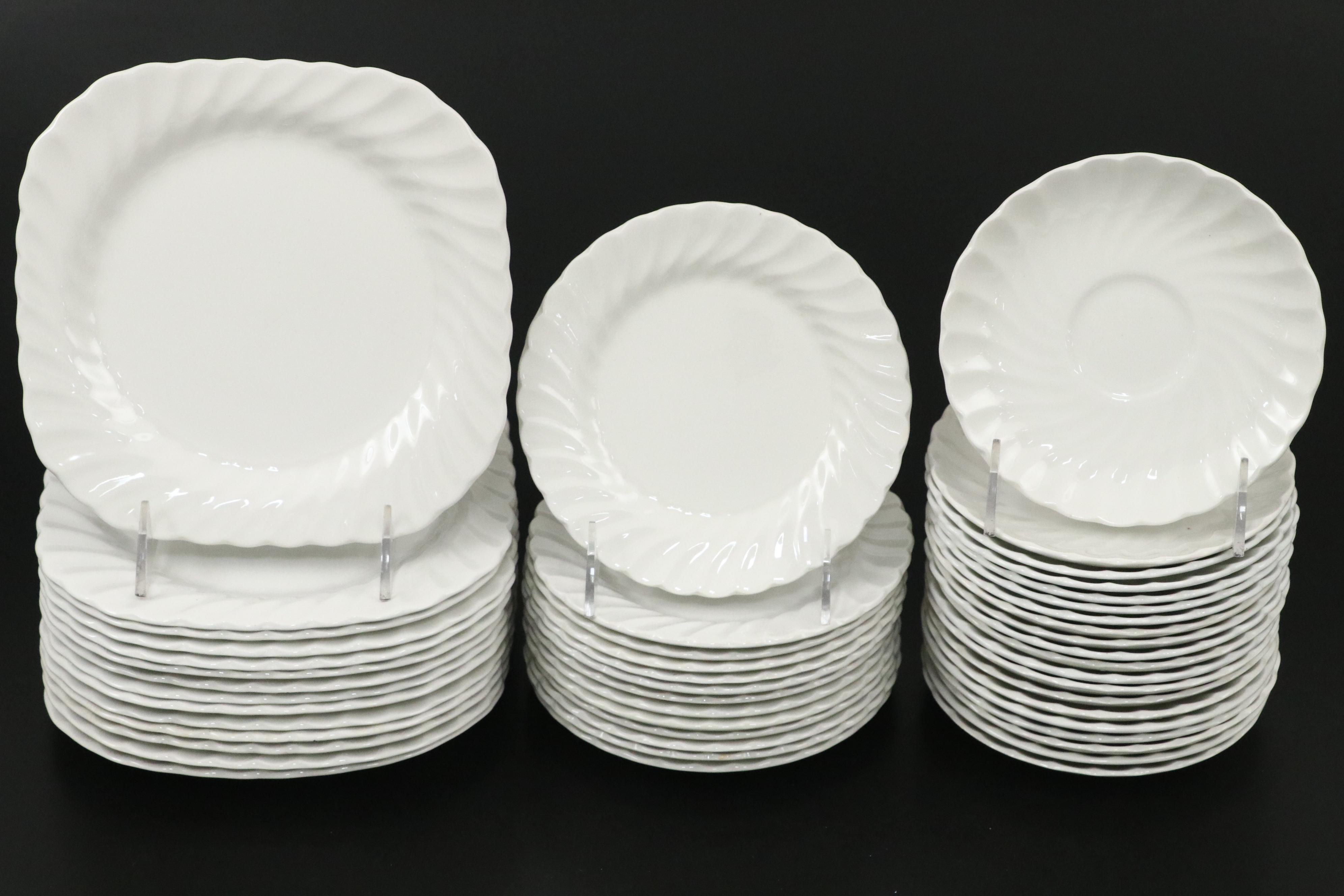 Johnson Brothers "Regency" White Ironstone Dinnerware