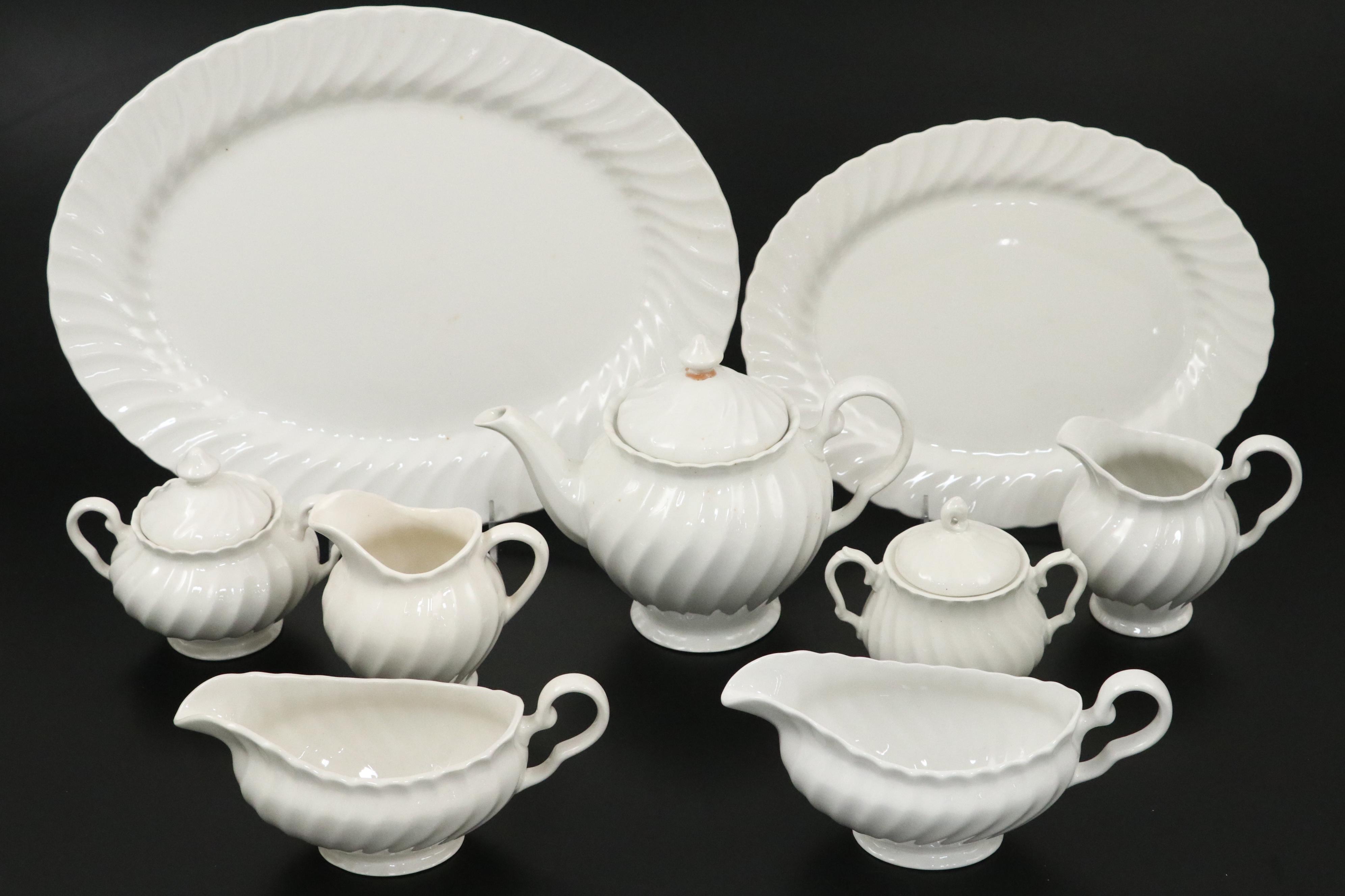 Johnson Brothers "Regency" White Ironstone Dinnerware