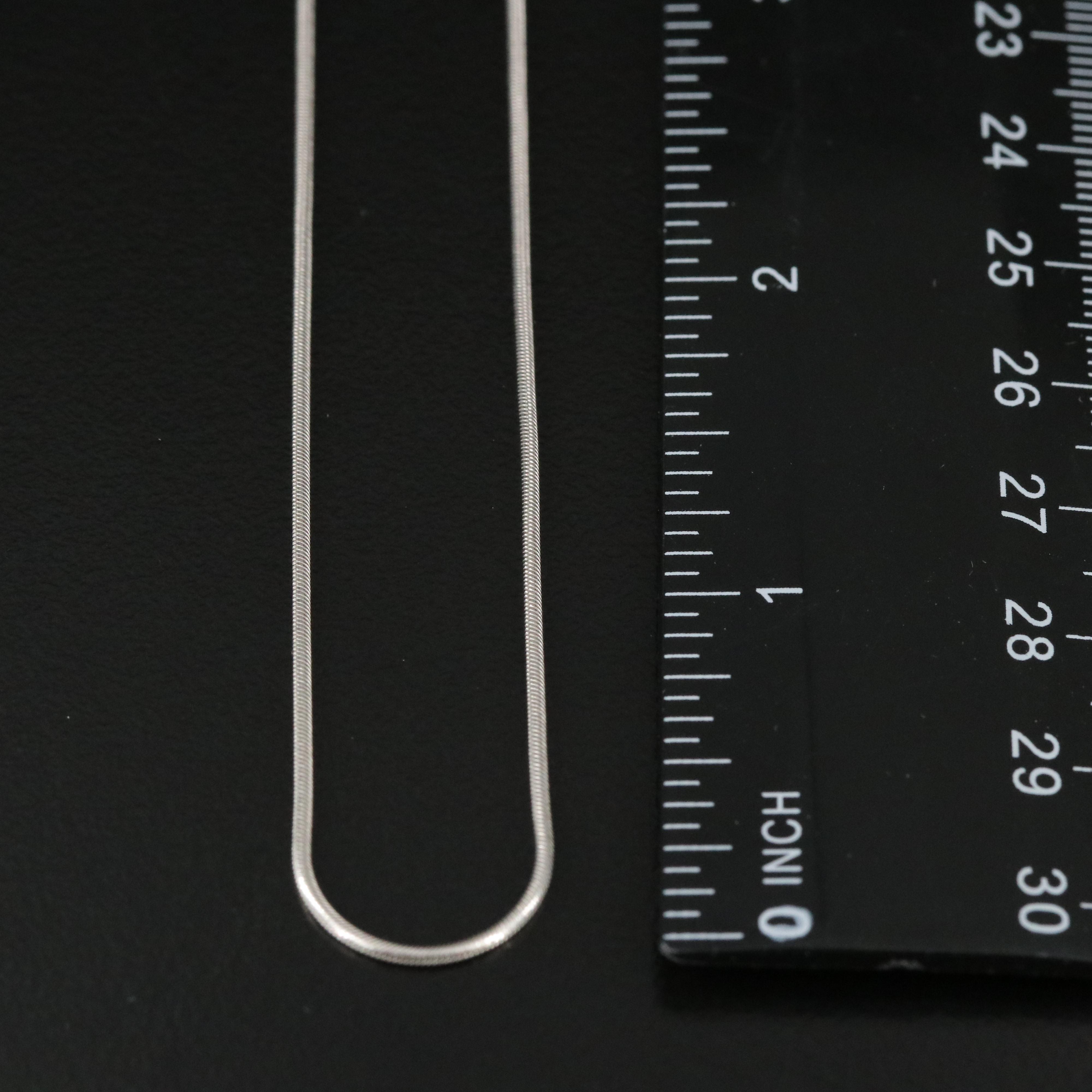 Platinum Snake Chain Necklace