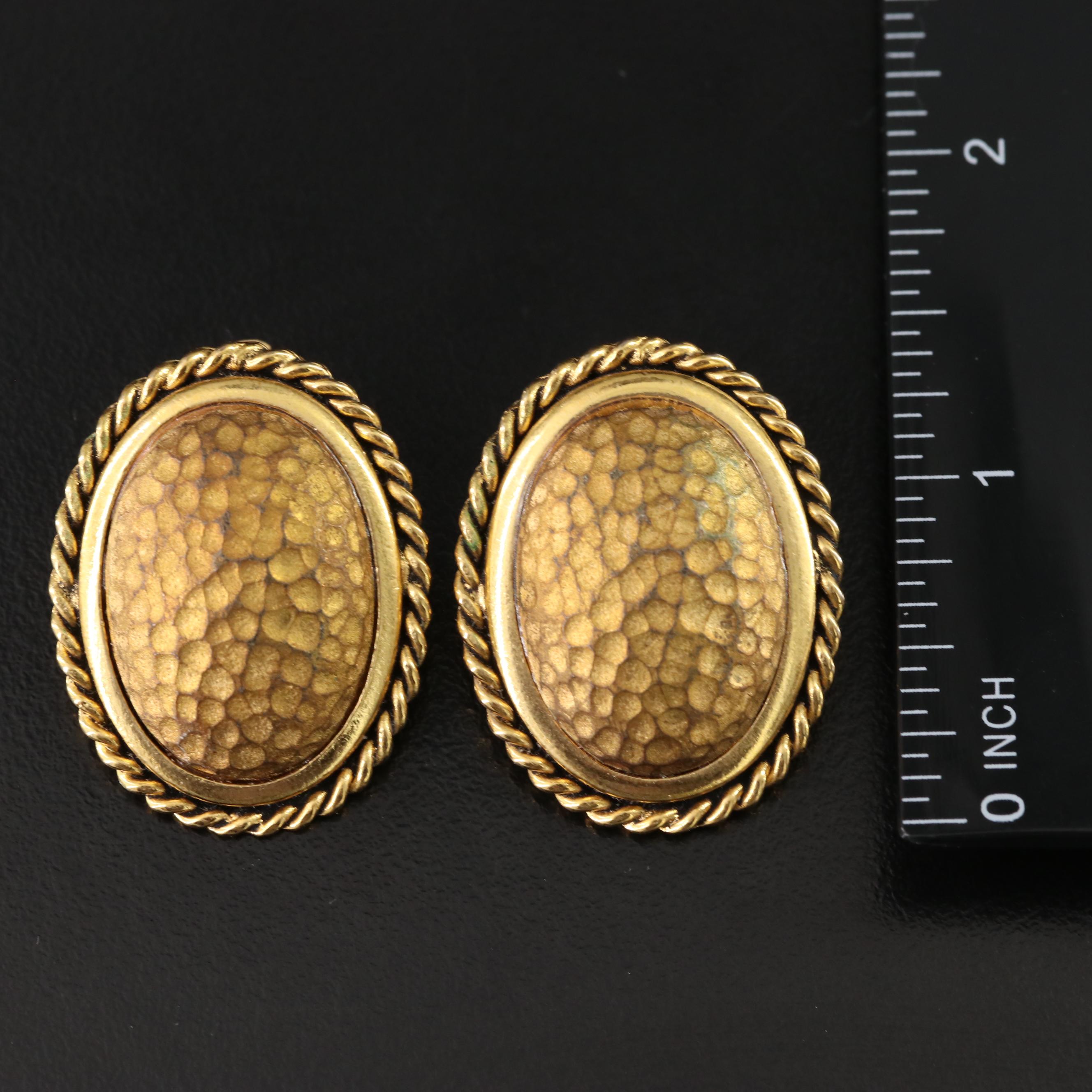 Vintage Patricia Delorme, Guy Laroche and Marc Labat Clip Earrings