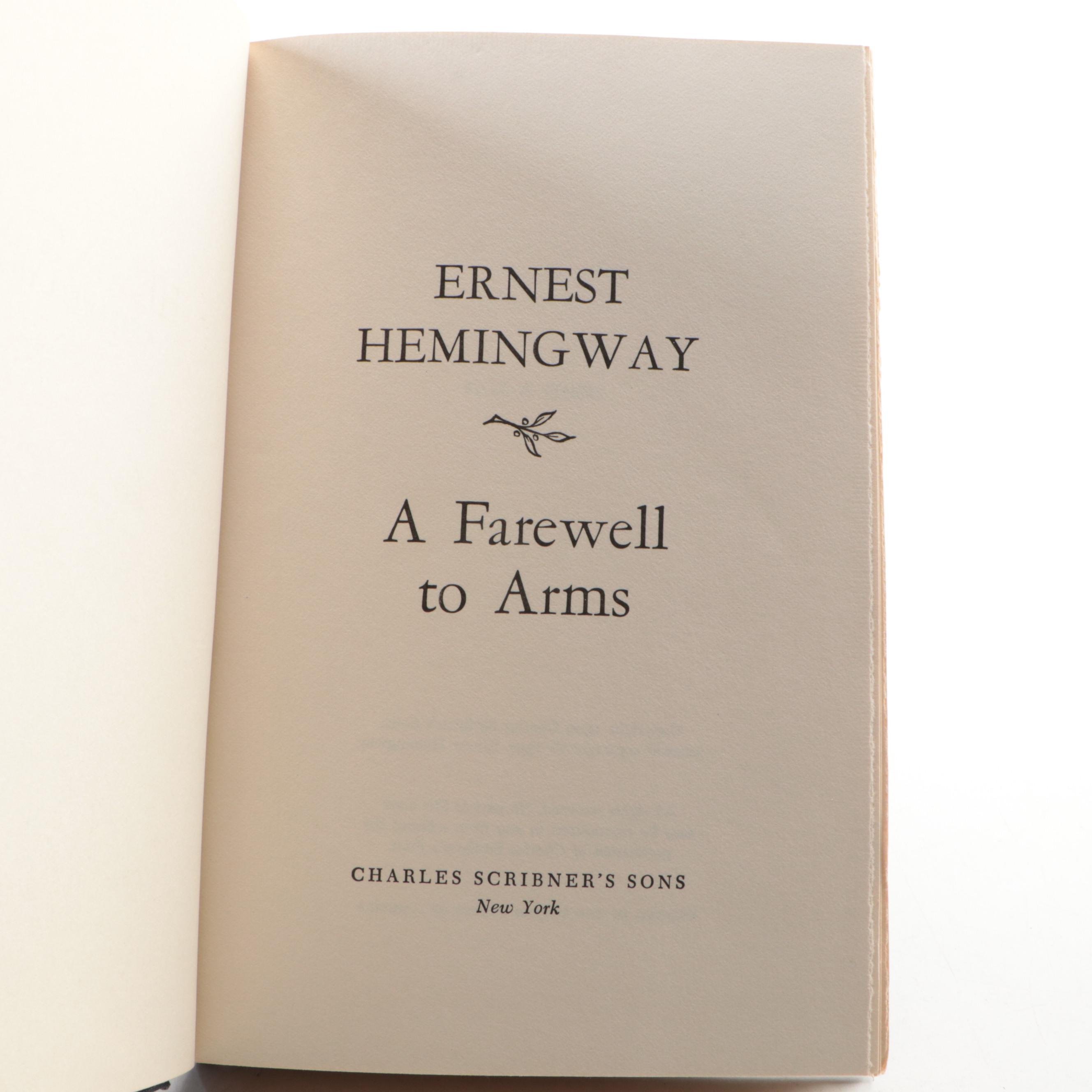 "A Farewell to Arms" by Ernest Hemingway and More Books
