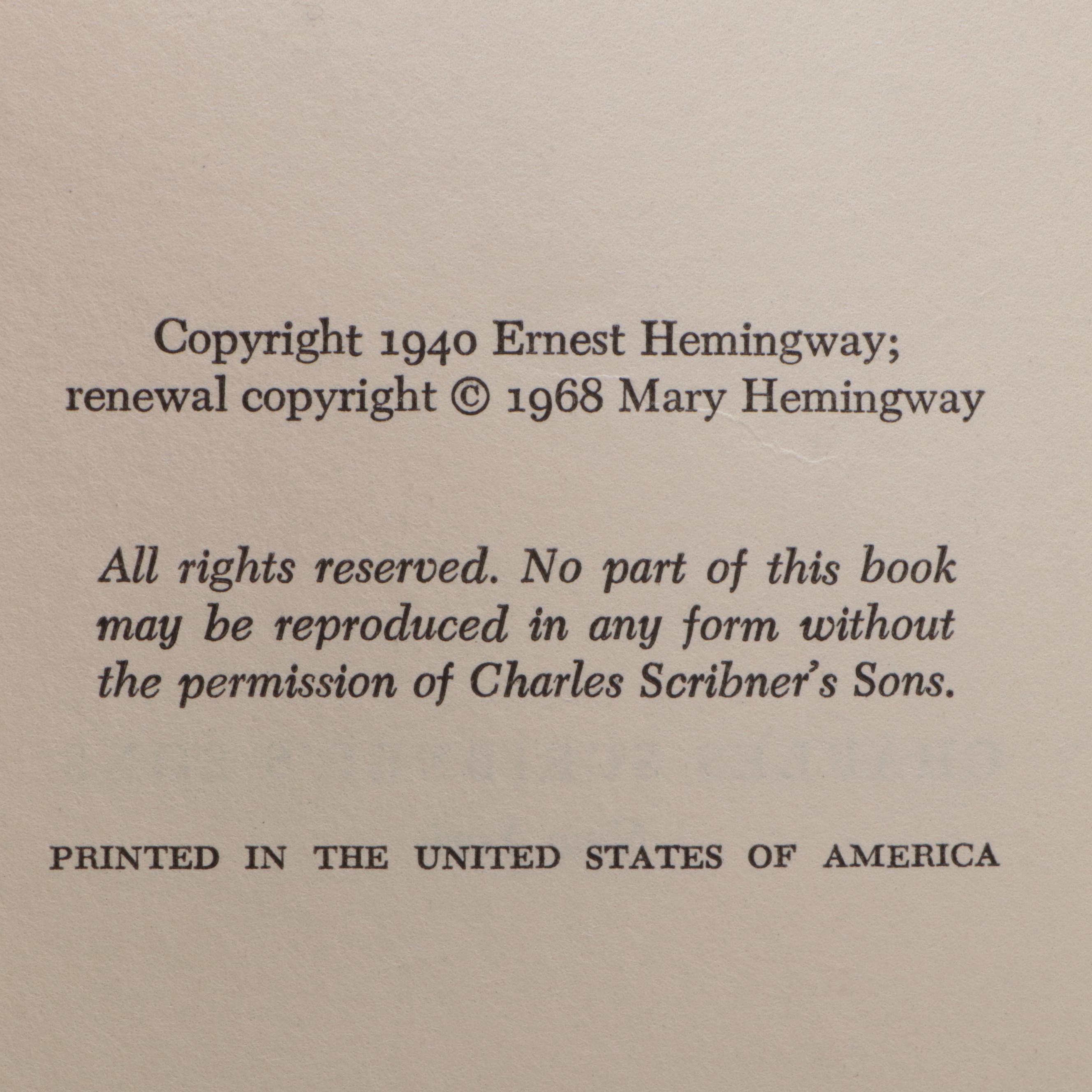 "A Farewell to Arms" by Ernest Hemingway and More Books