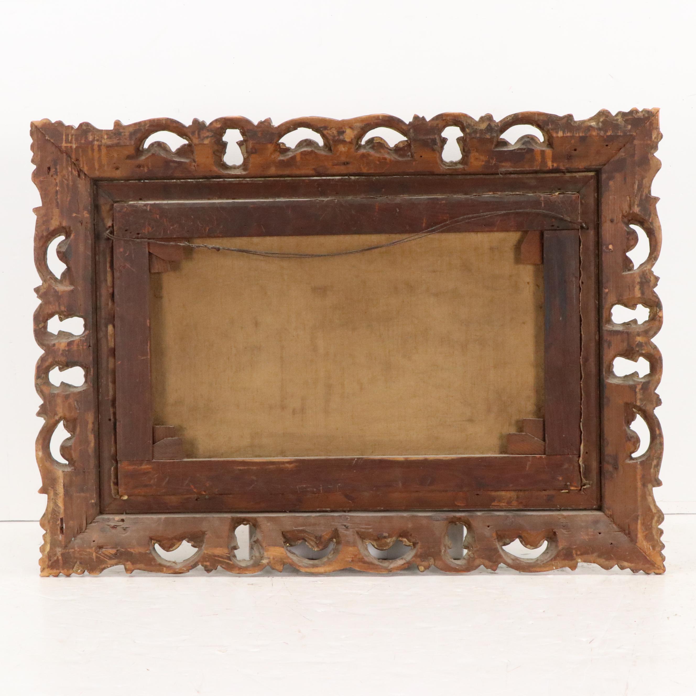 Landscape Oil Painting with Ducks, 19th Century