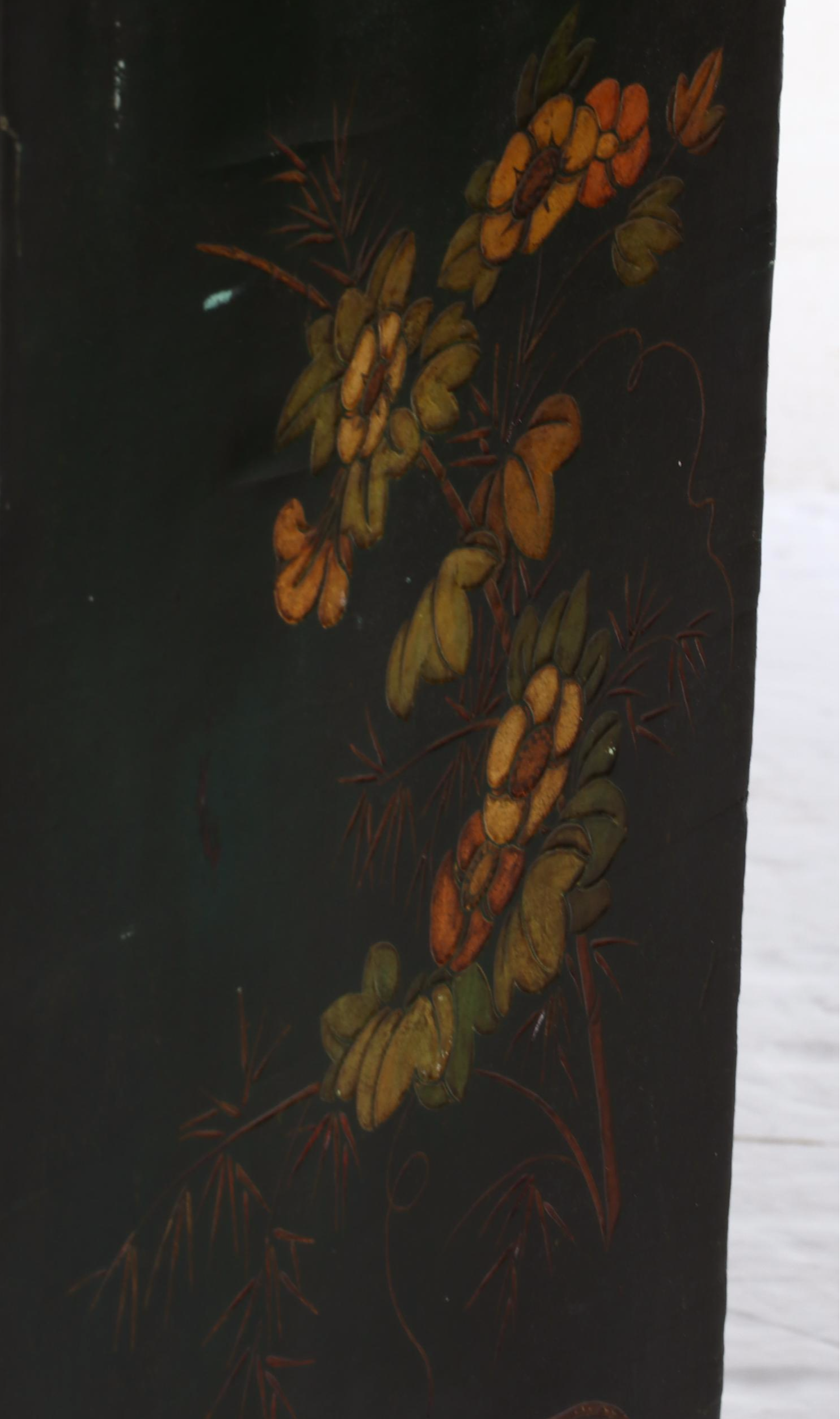 W. & J. Sloane Anglo-Chinese Marble Top Two-Drawer Chest, 20th Century