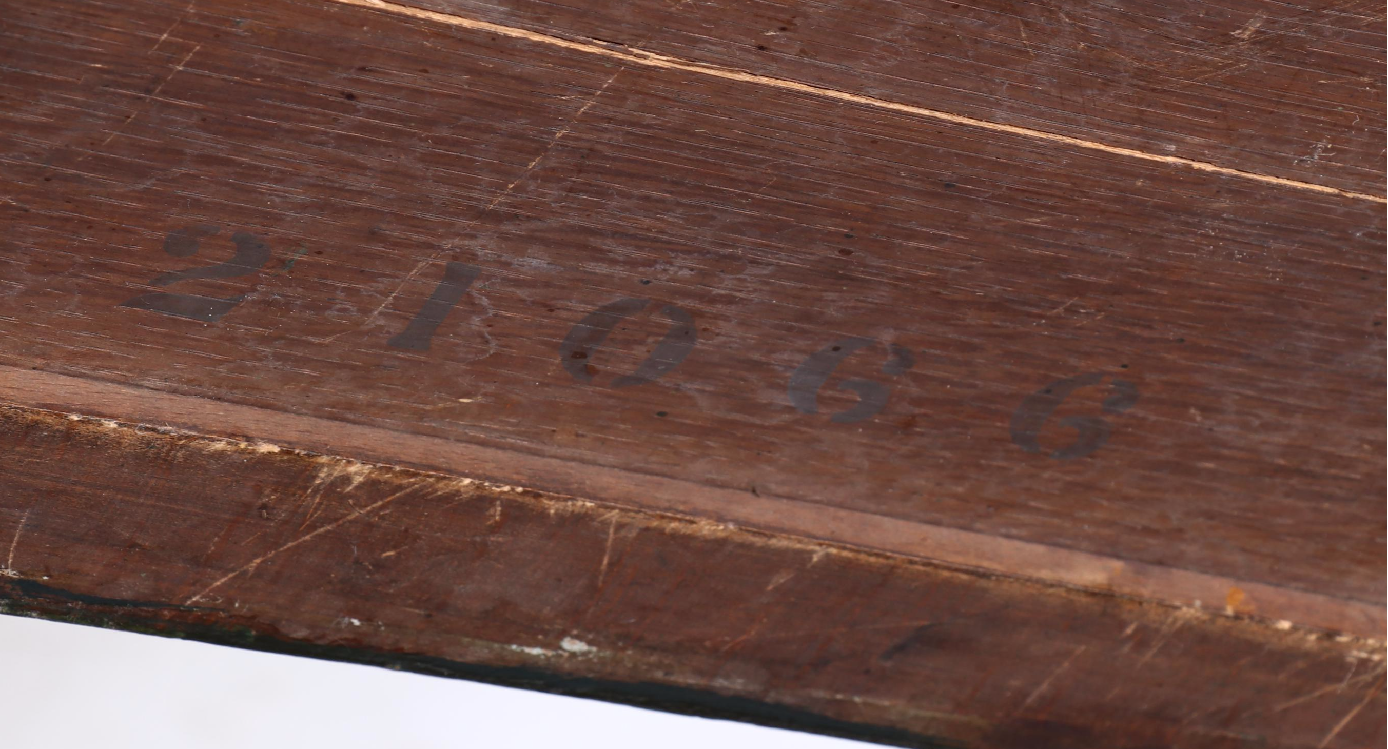 W. & J. Sloane Anglo-Chinese Marble Top Two-Drawer Chest, 20th Century