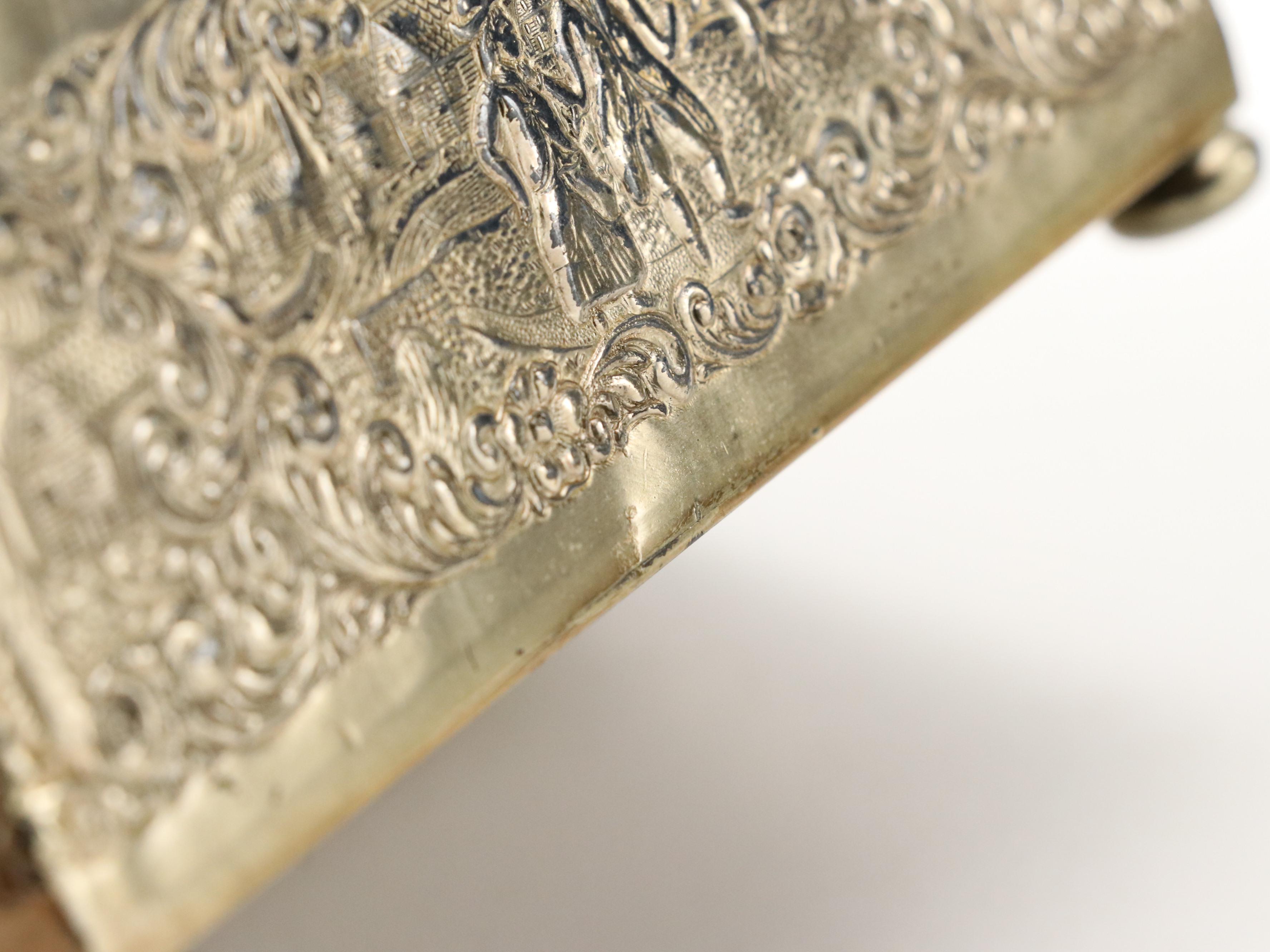 Barbour Silver Co. Silver Plate Repoussé Lidded Box, Late 19th-Early 20th C.