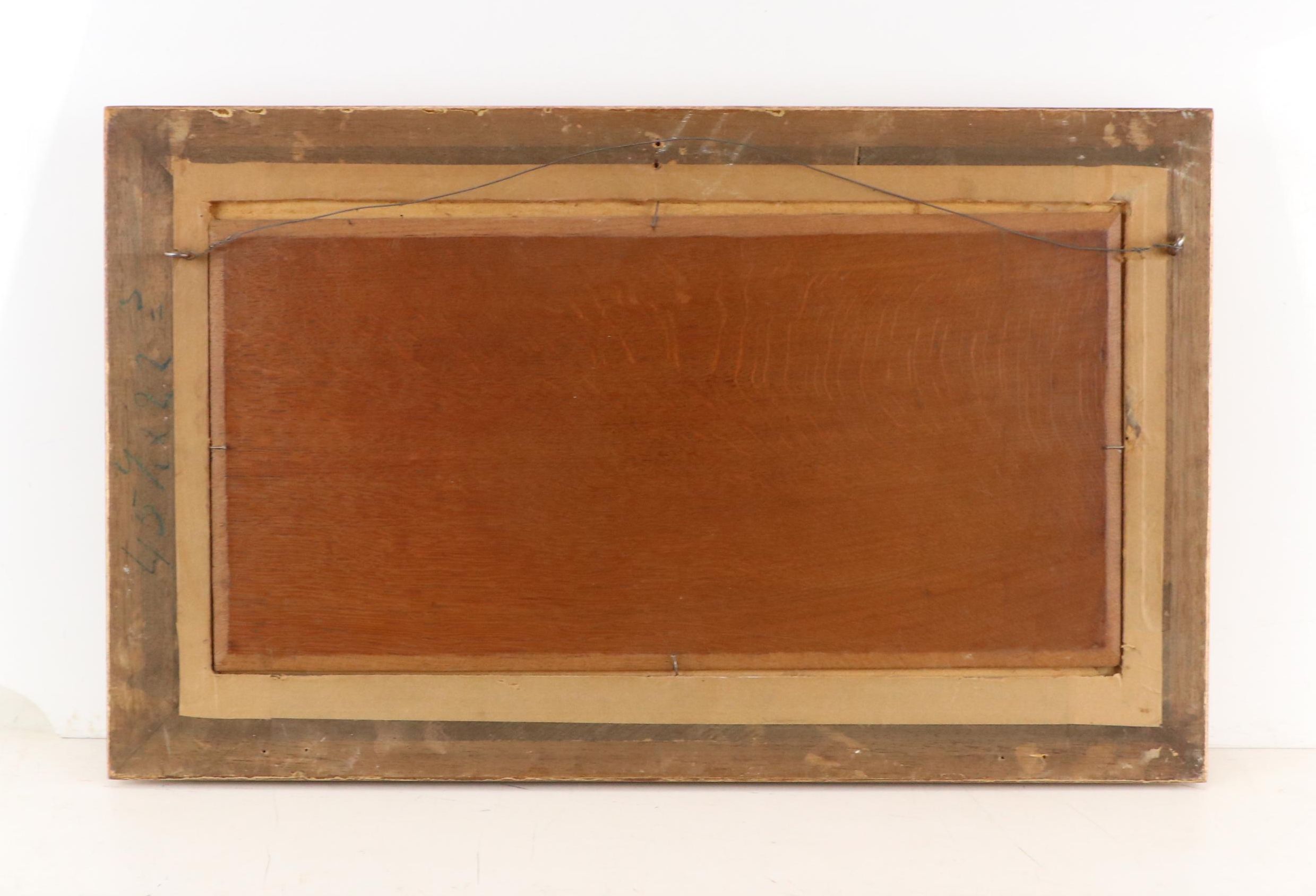 Dutch Landscape Oil Painting with Windmills, Early 20th Century