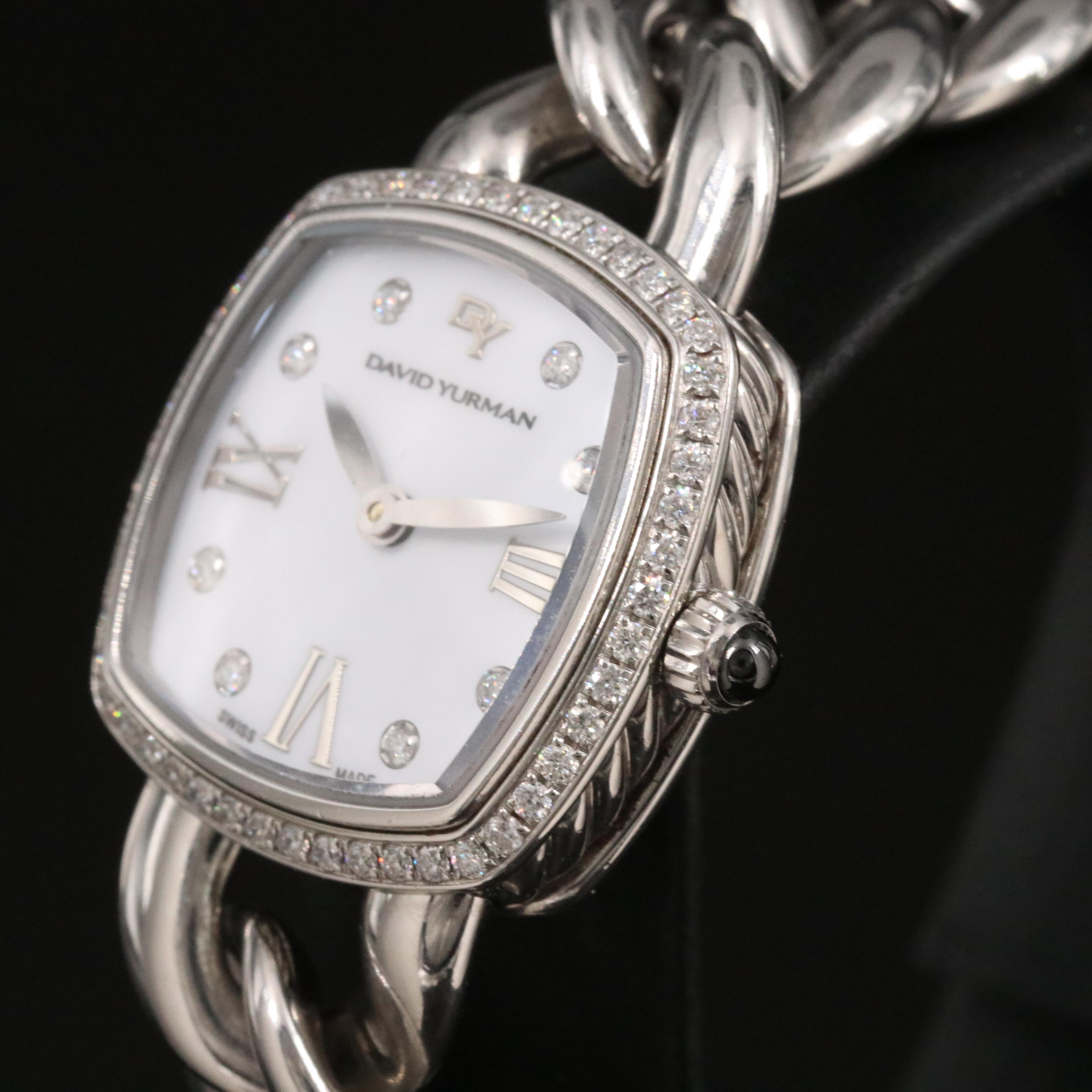 David Yurman Albion Diamond Steel Quartz Watch