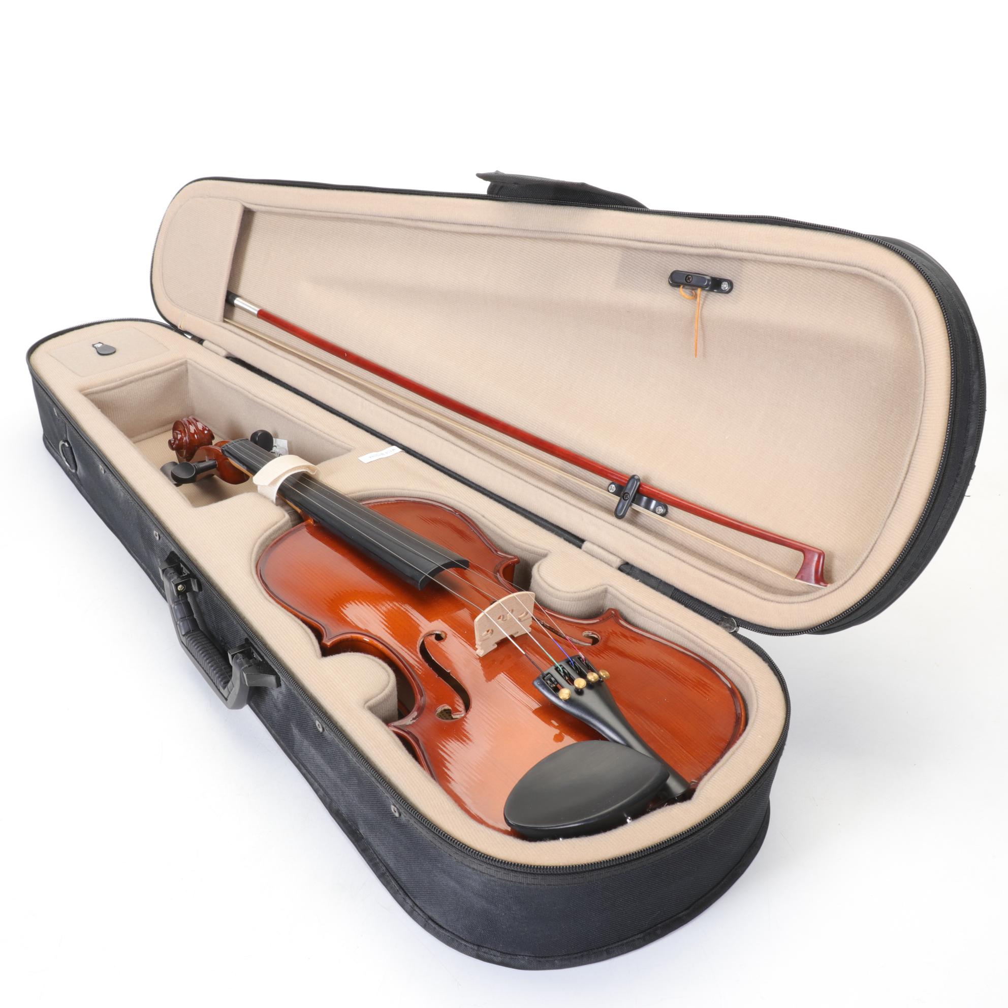 Palatino VN-350 Hand Crafted Full Size Violin with Bow and Case