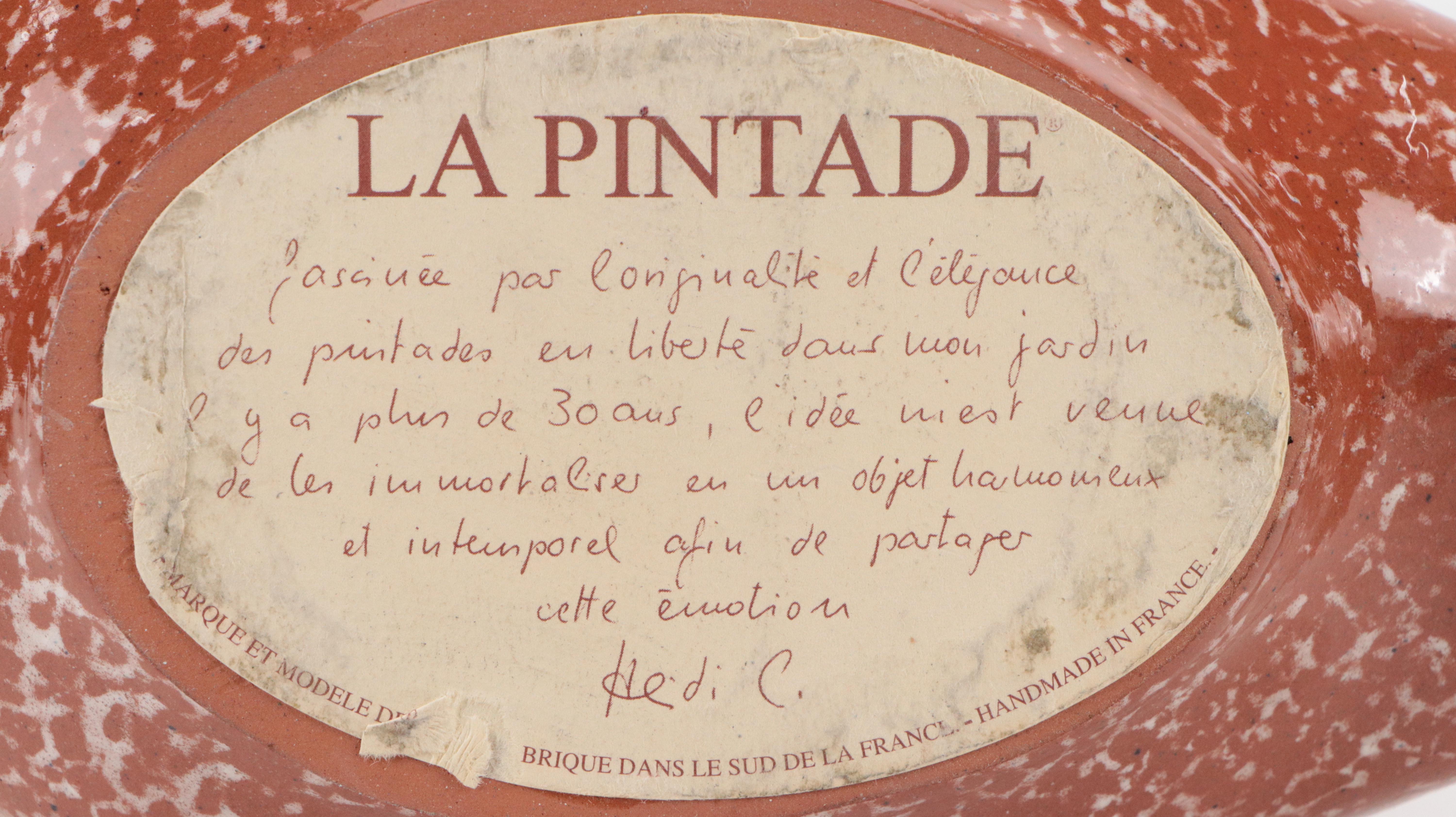 La Pintade Caillard Ceramics French Guinea Hen Figurine