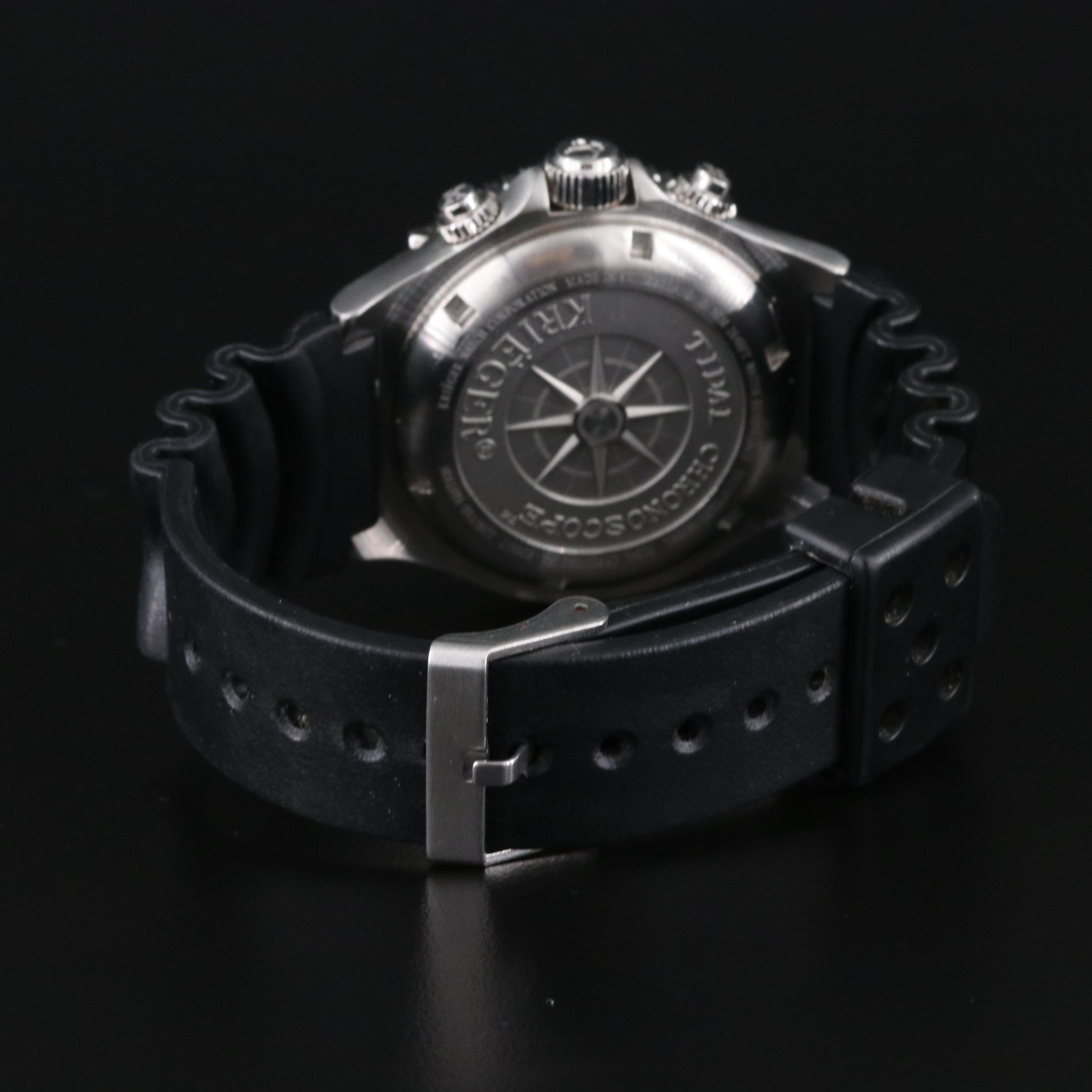 Krieger Tidal Wave Chronoscope Steel Quartz Watch