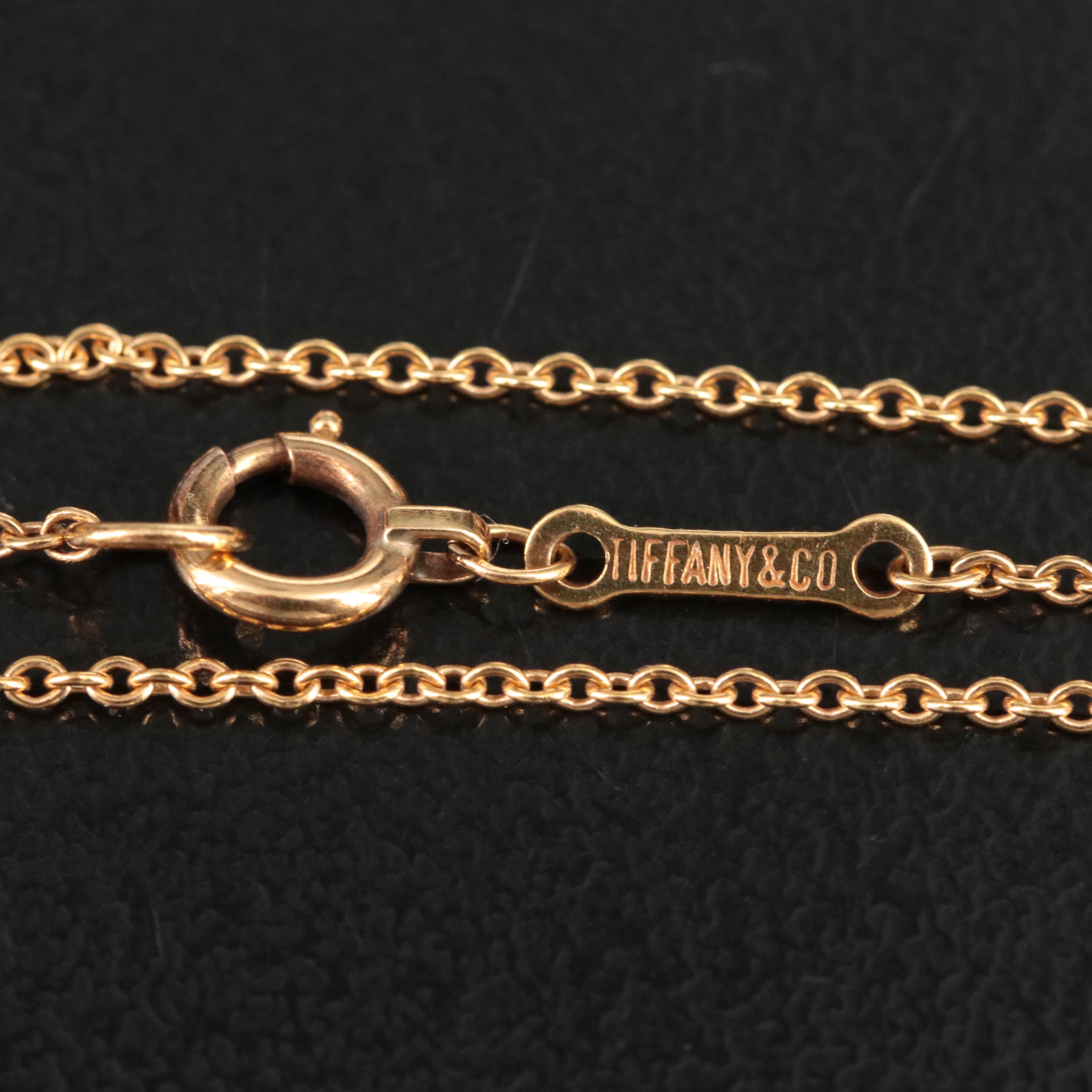 Elsa Peretti for Tiffany & Co. 18K 0.50 CTW Diamond Shark Tooth Bottle Necklace