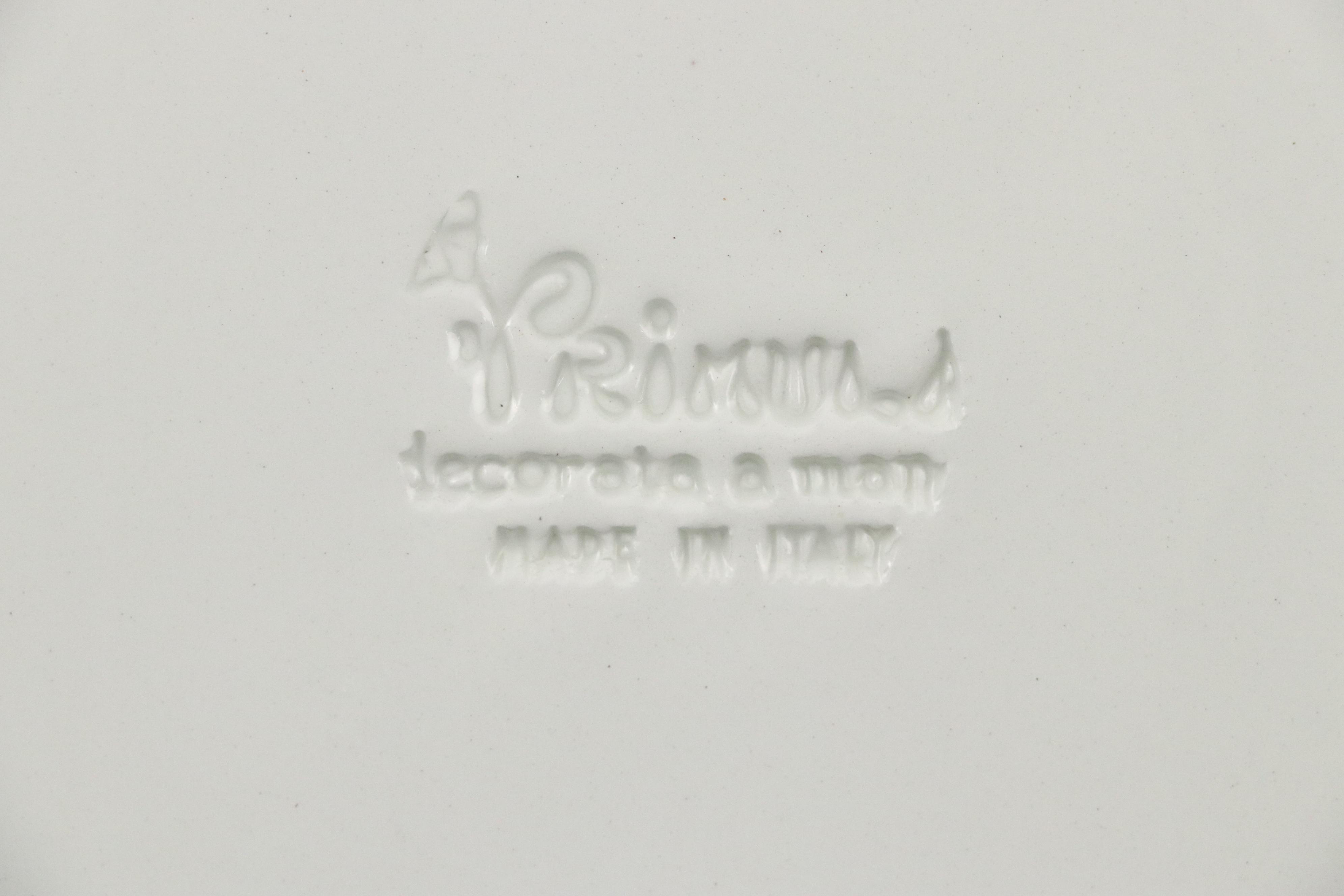 Italian Primula Ceramic Dinnerware, Mid to Late 20th Century