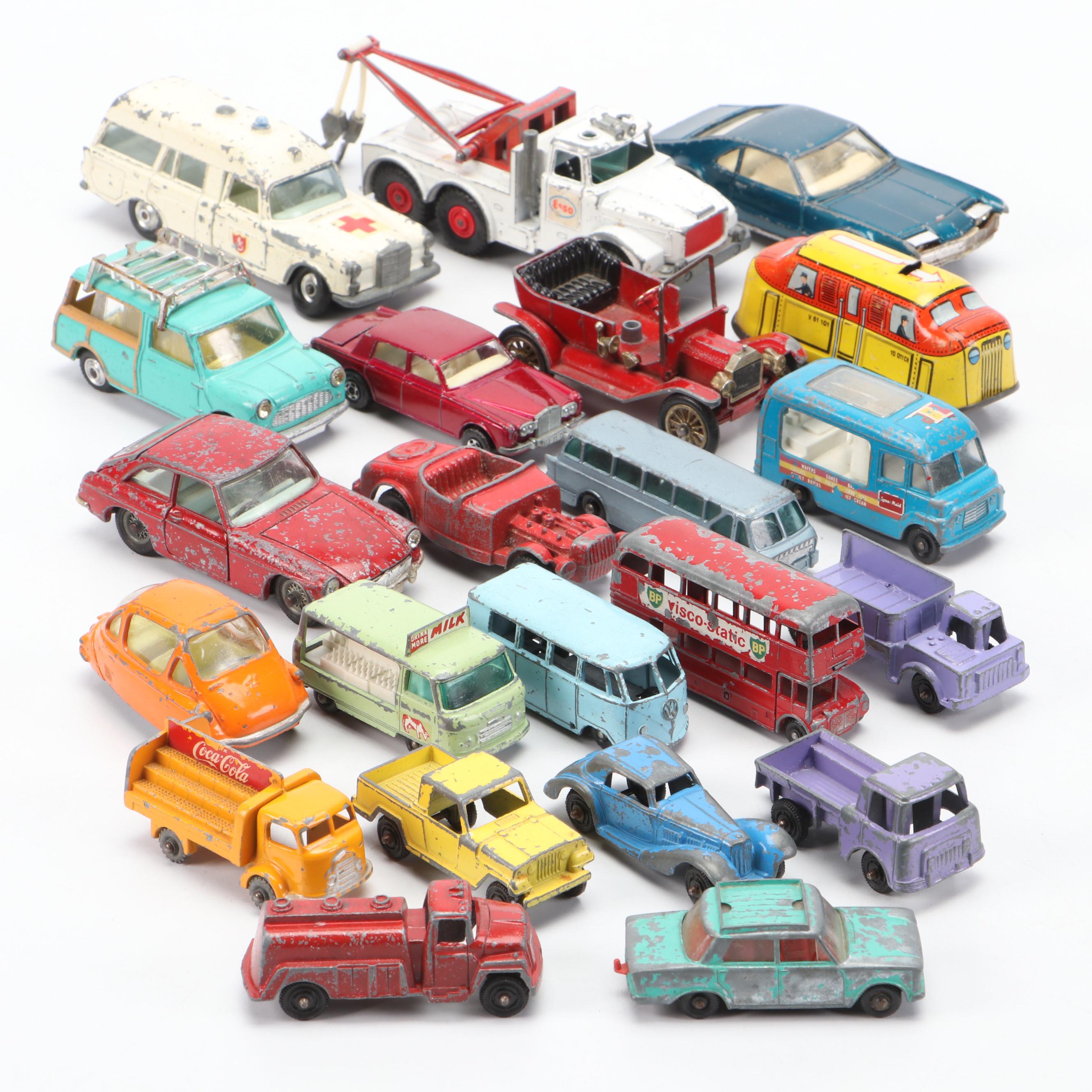 Lesney Matchbox "Rolls Royce Silver Shadow" and More Toy Cars, Mid-20th Century