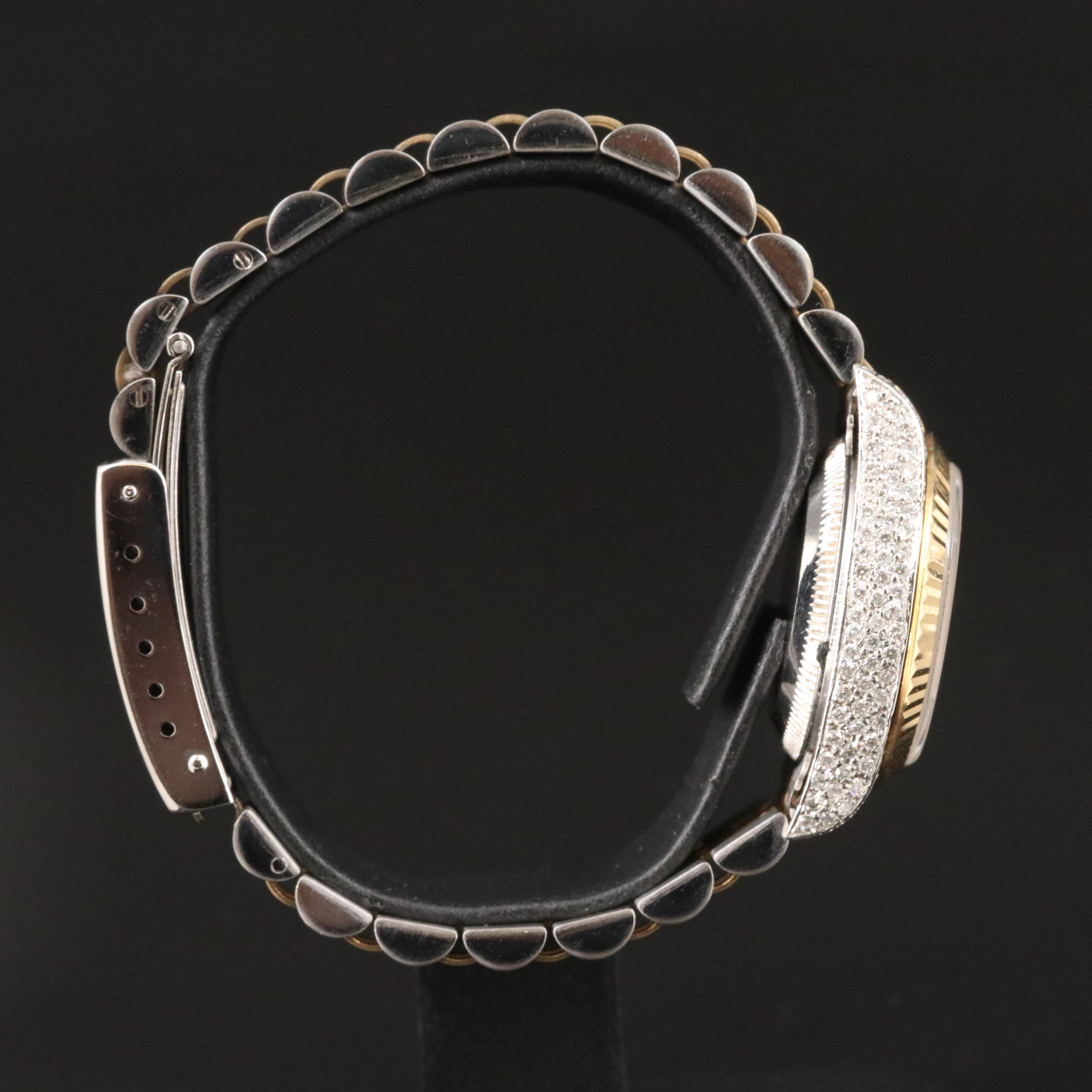 1997 - 1998 Rolex Custom 1.06 CTW Diamond Dial and Case Datejust Watch