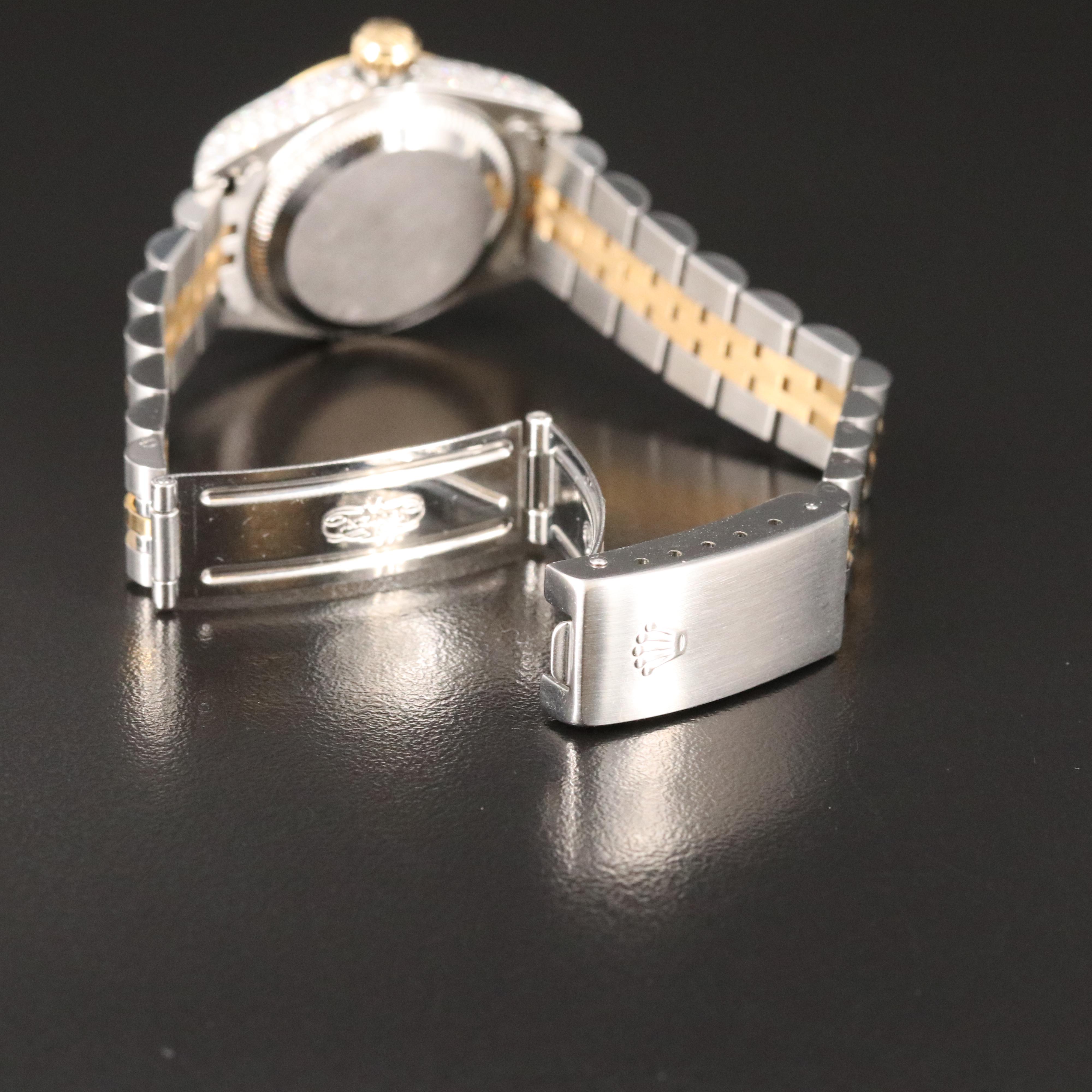 1997 - 1998 Rolex Custom 1.06 CTW Diamond Dial and Case Datejust Watch