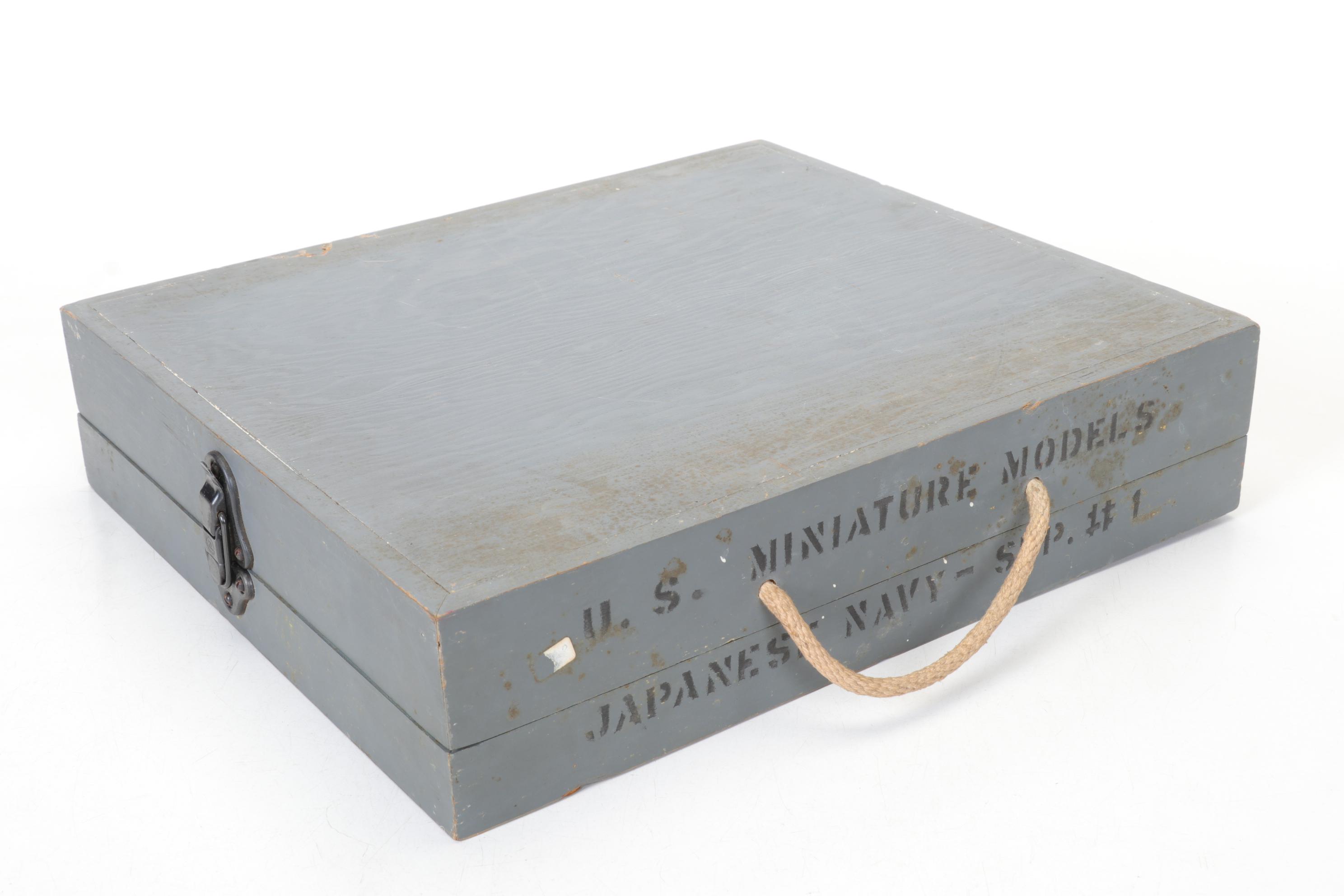 H.A. Framburg World War II Metal Waterline Miniature Ship Recognition Models