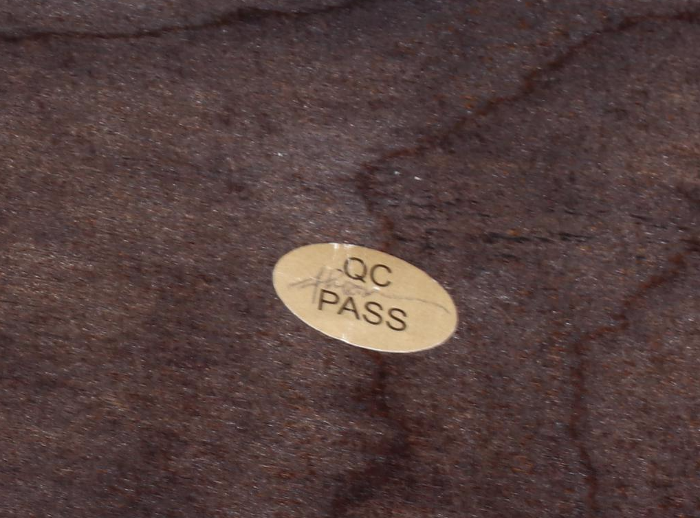 Ashley Furniture Contemporary Mahogany Finish Wood Trestle Dining Table