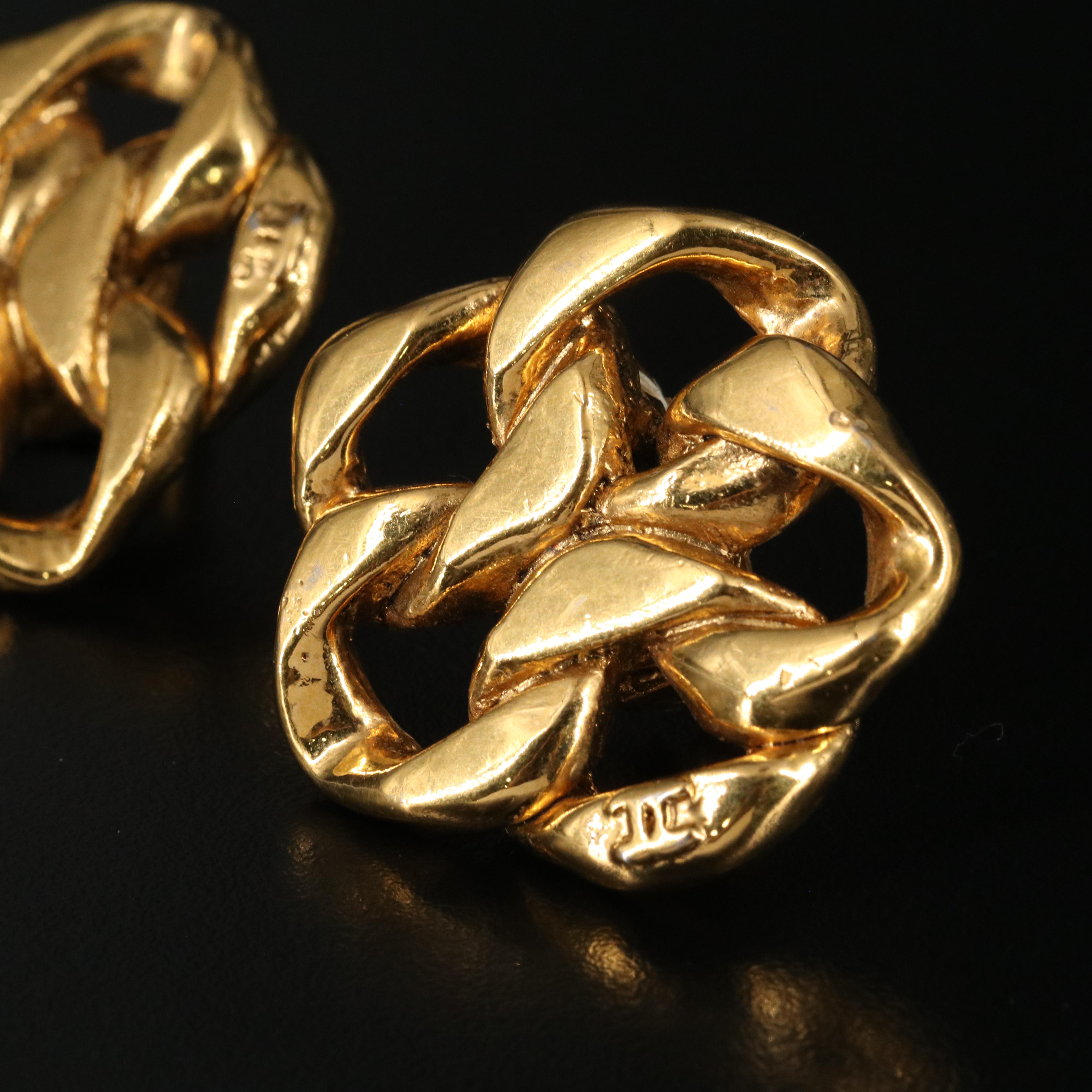 Chanel Curb Link Earrings