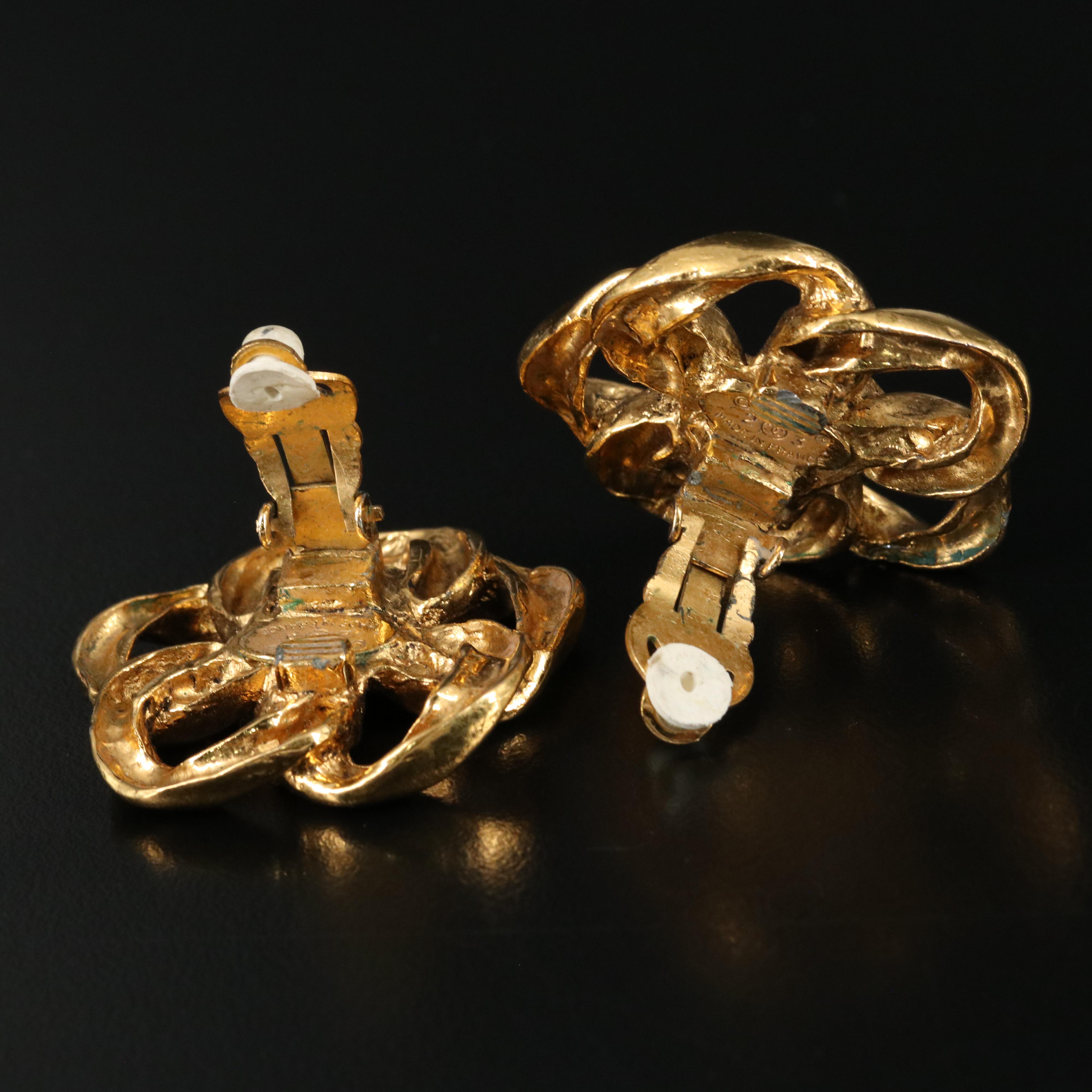 Chanel Curb Link Earrings