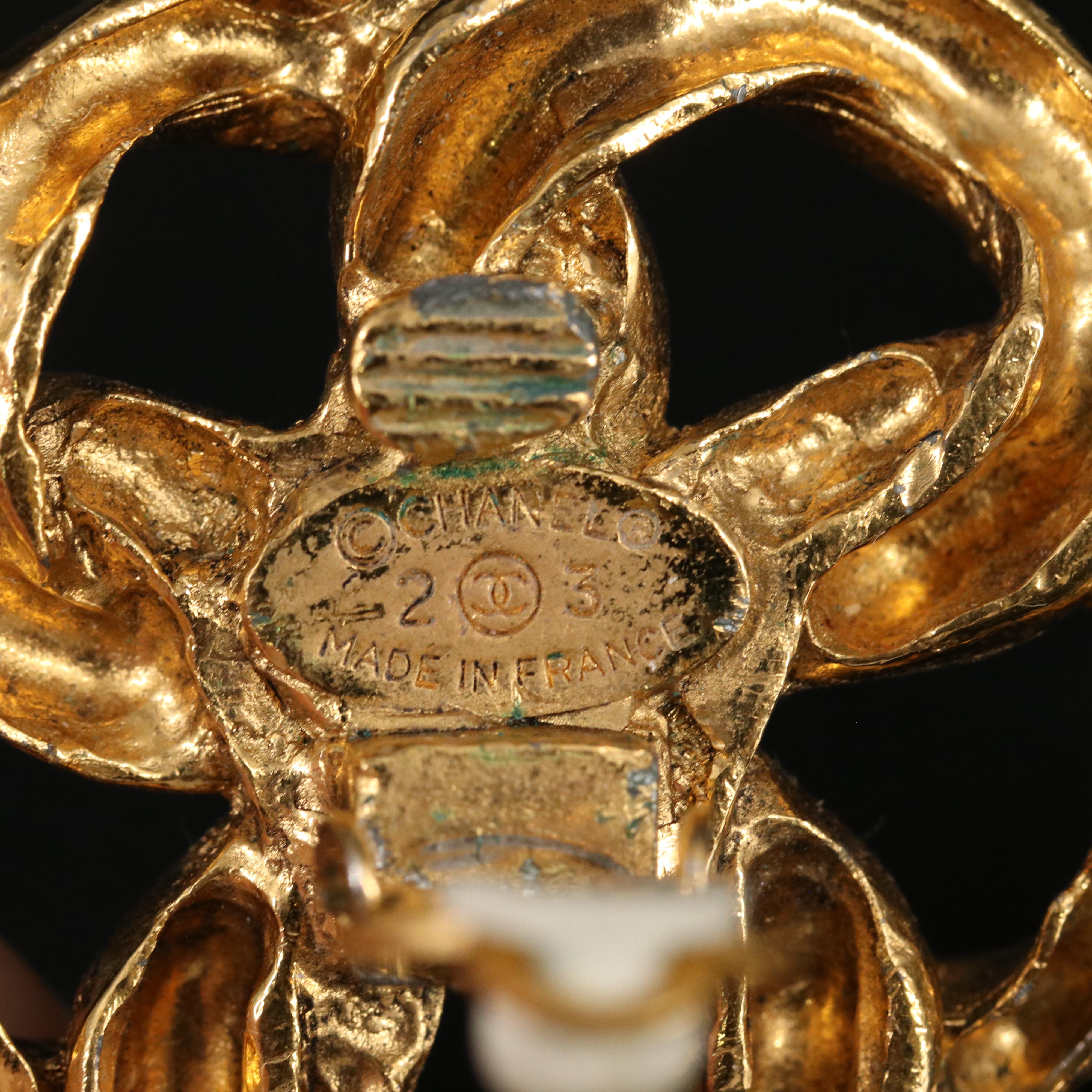 Chanel Curb Link Earrings