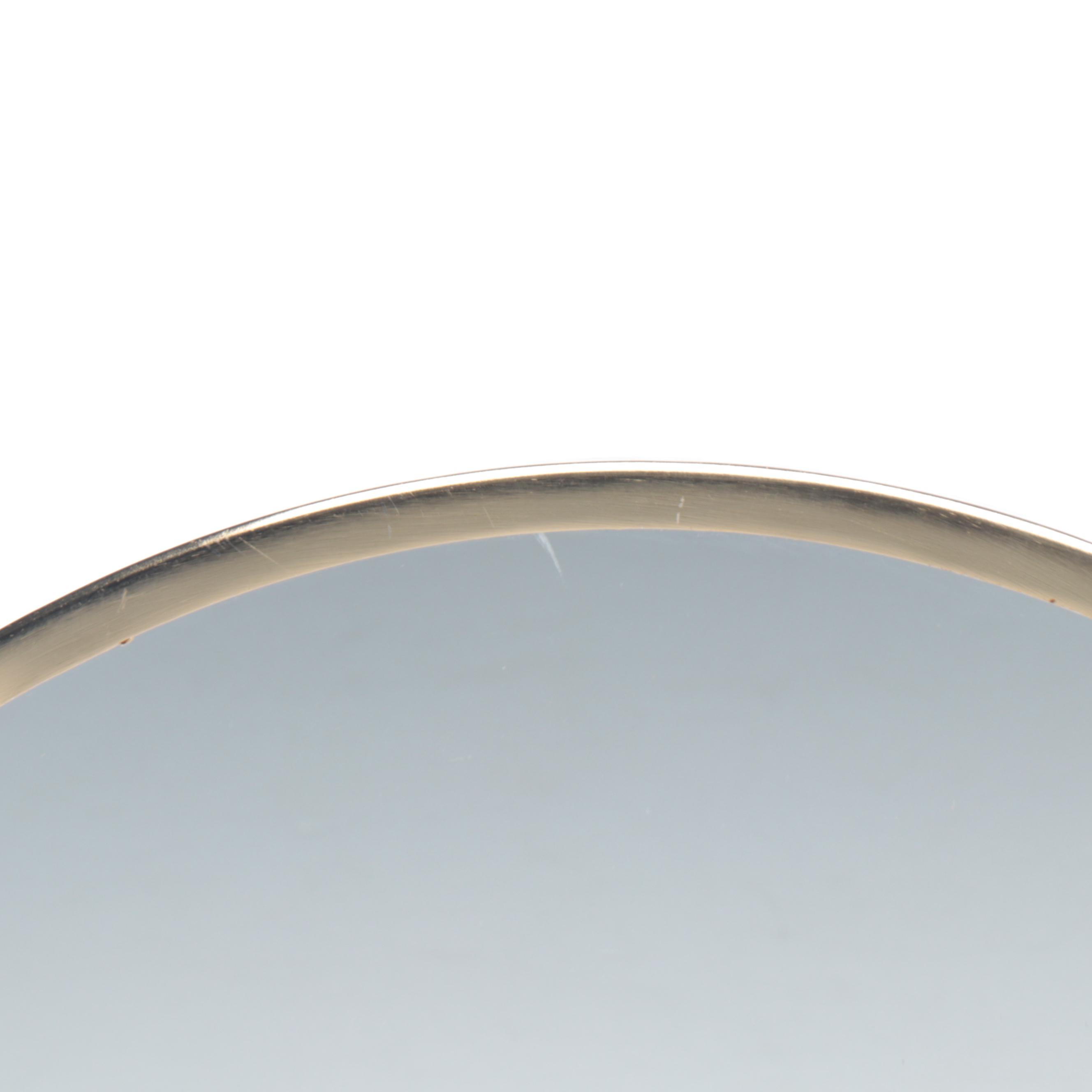 Threshold Round Wall Mirror with Wood Coat Hooks